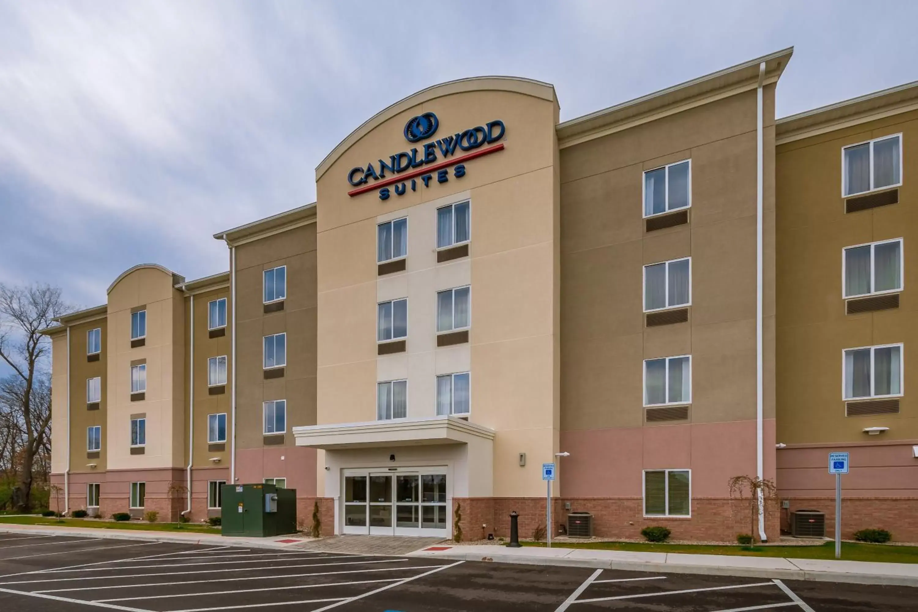 Property building in Candlewood Suites Mishawaka, an IHG Hotel