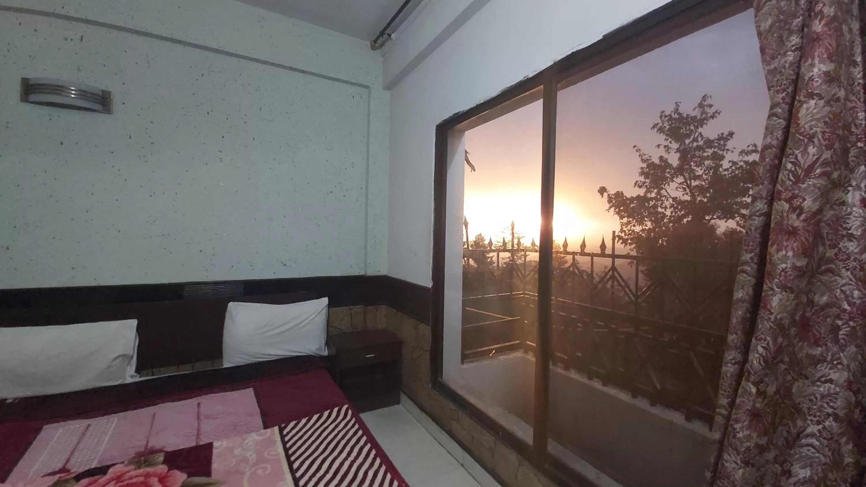 View (from property/room), Bed in Mount Heaven Hotel Murree
