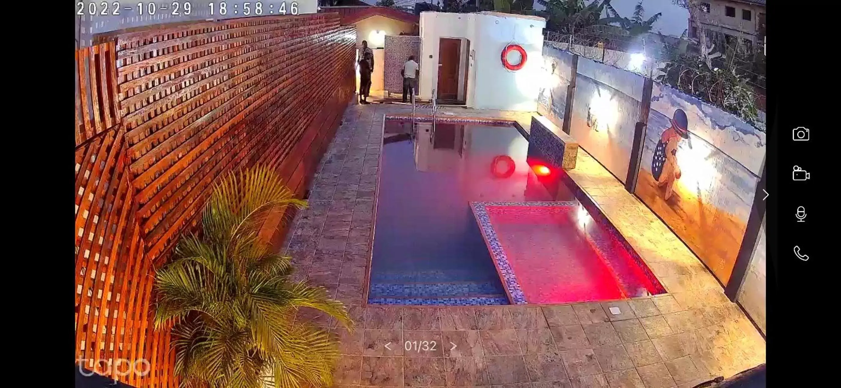 Pool view in The Cabyn Pool view in The Cabyn