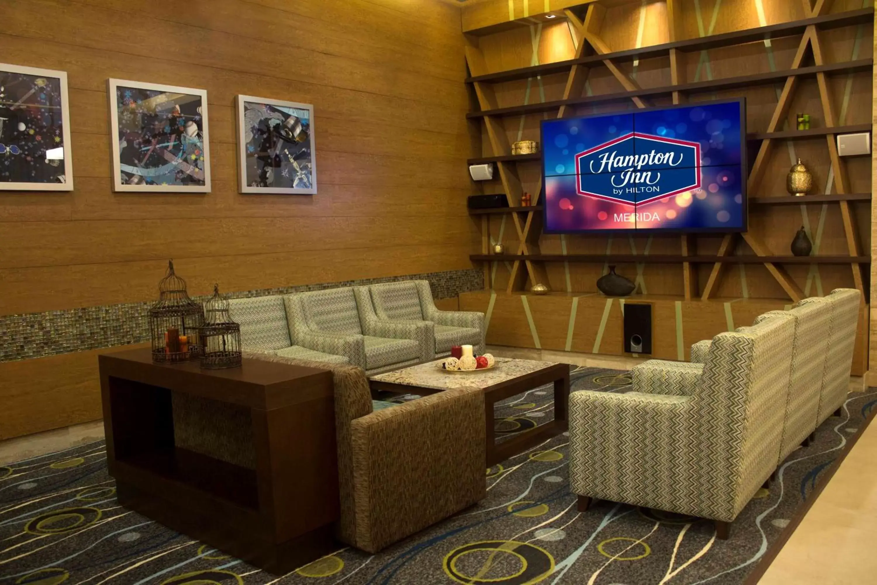 Lobby or reception, Seating Area in Hampton Inn by Hilton Merida