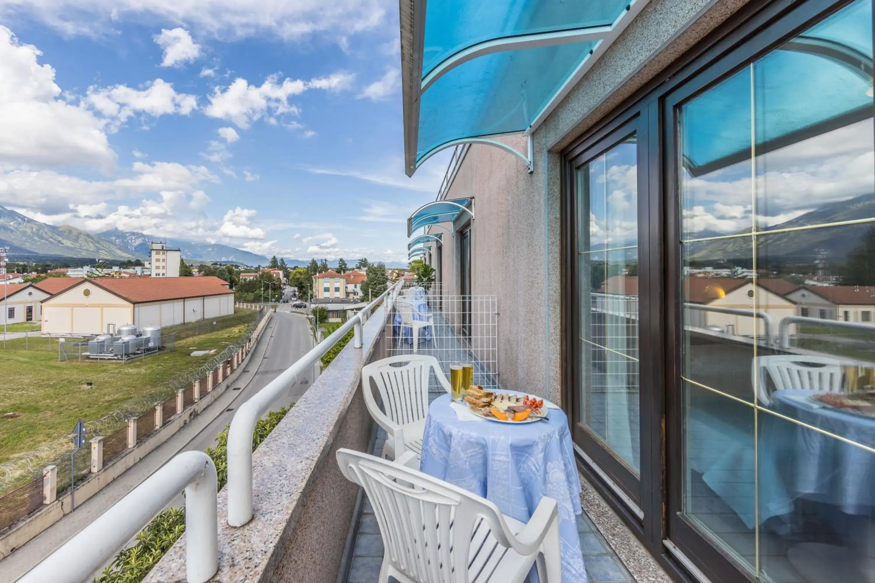 Food close-up, Balcony/Terrace in Aviano Palace Hotel