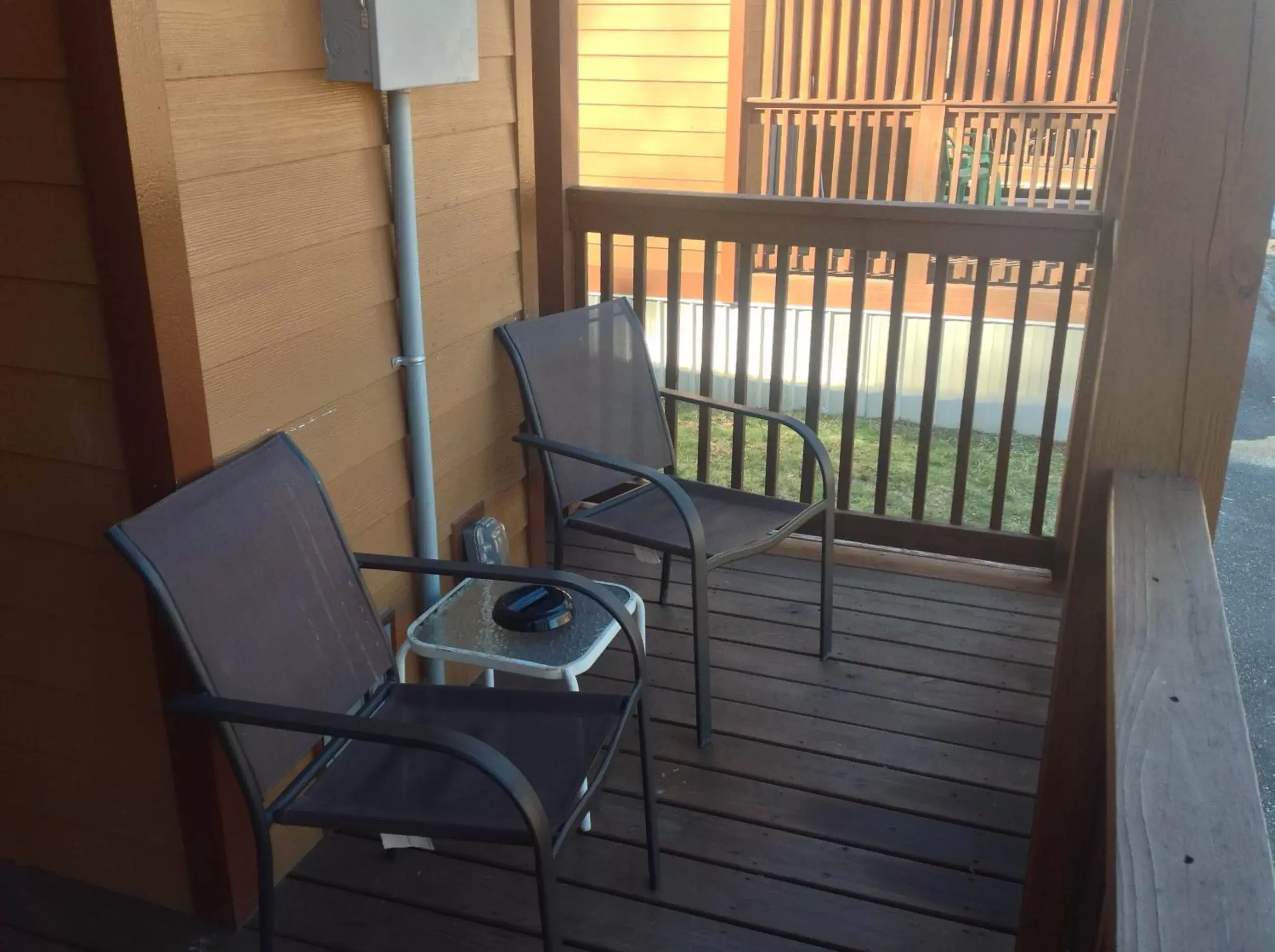 Balcony/Terrace in Qualla Cabins and Motel Cherokee near Casino