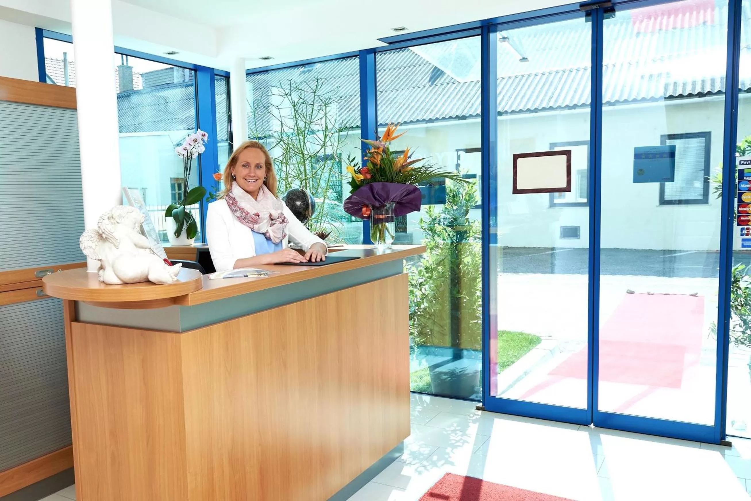 Lobby or reception, Lobby/Reception in City-Hotel Mödling