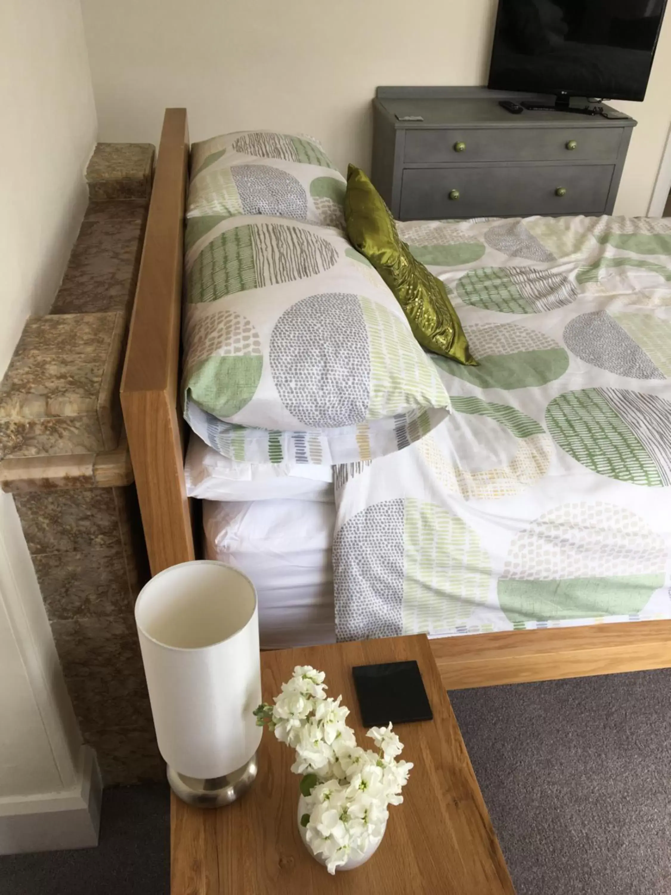 Decorative detail, Bed in Penwyn Bed and Breakfast