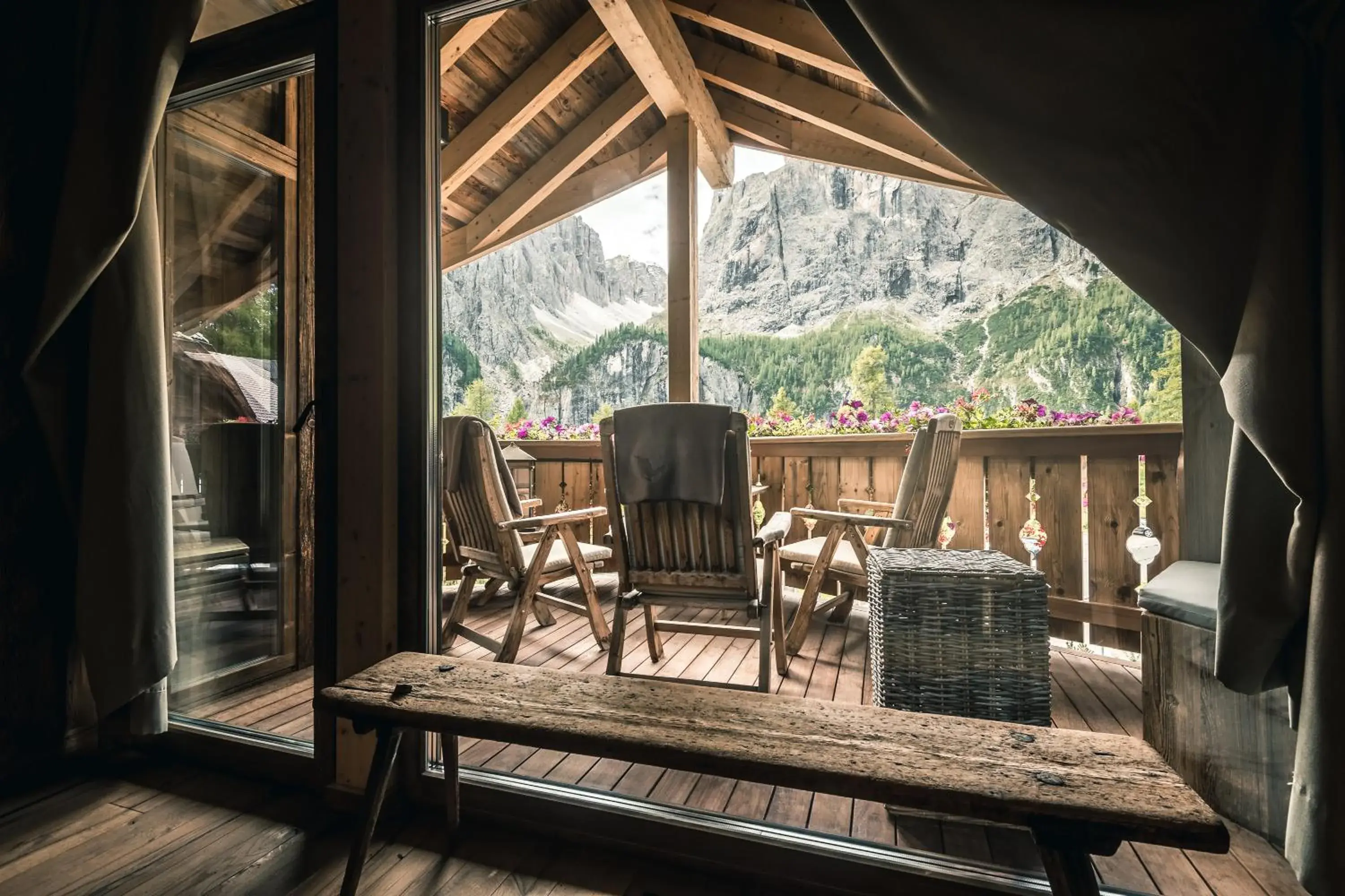 Balcony/Terrace in Kolfuschgerhof Mountain Resort