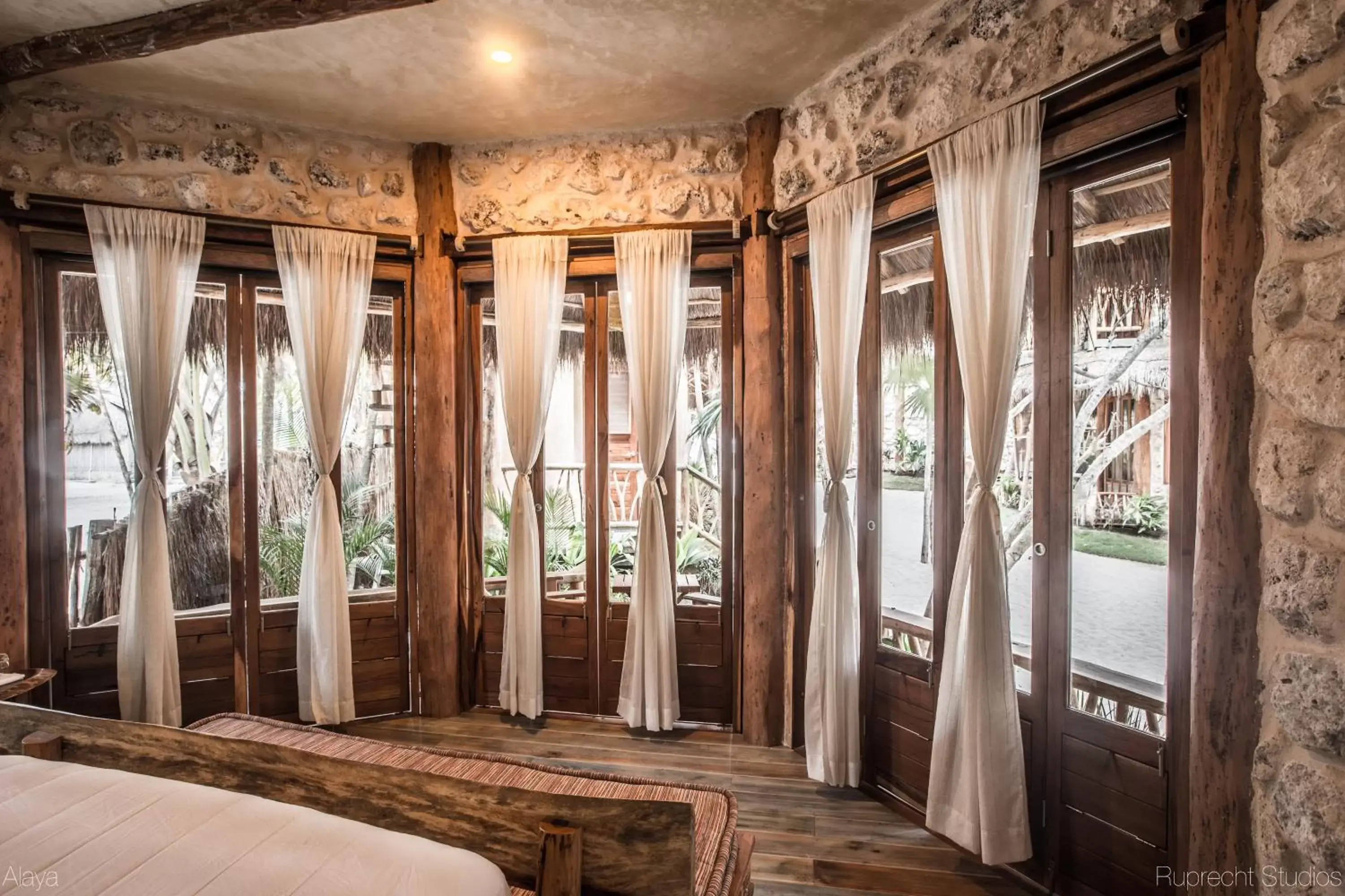 Bedroom, Bed in Alaya Tulum by Ahau Collection Bedroom, Bed in Alaya Tulum by Ahau Collection