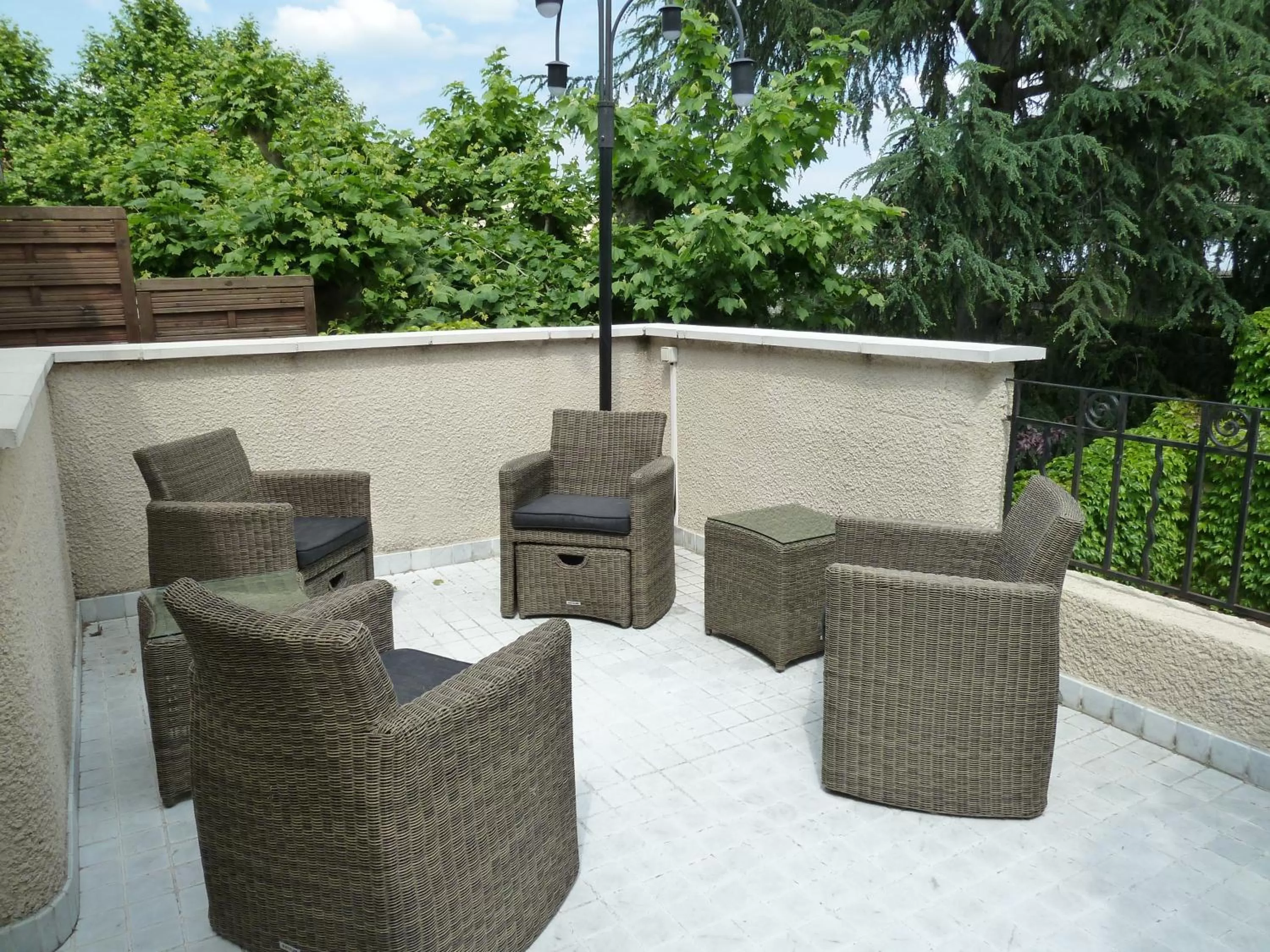 Balcony/Terrace in B&B "Clos Feuillat"