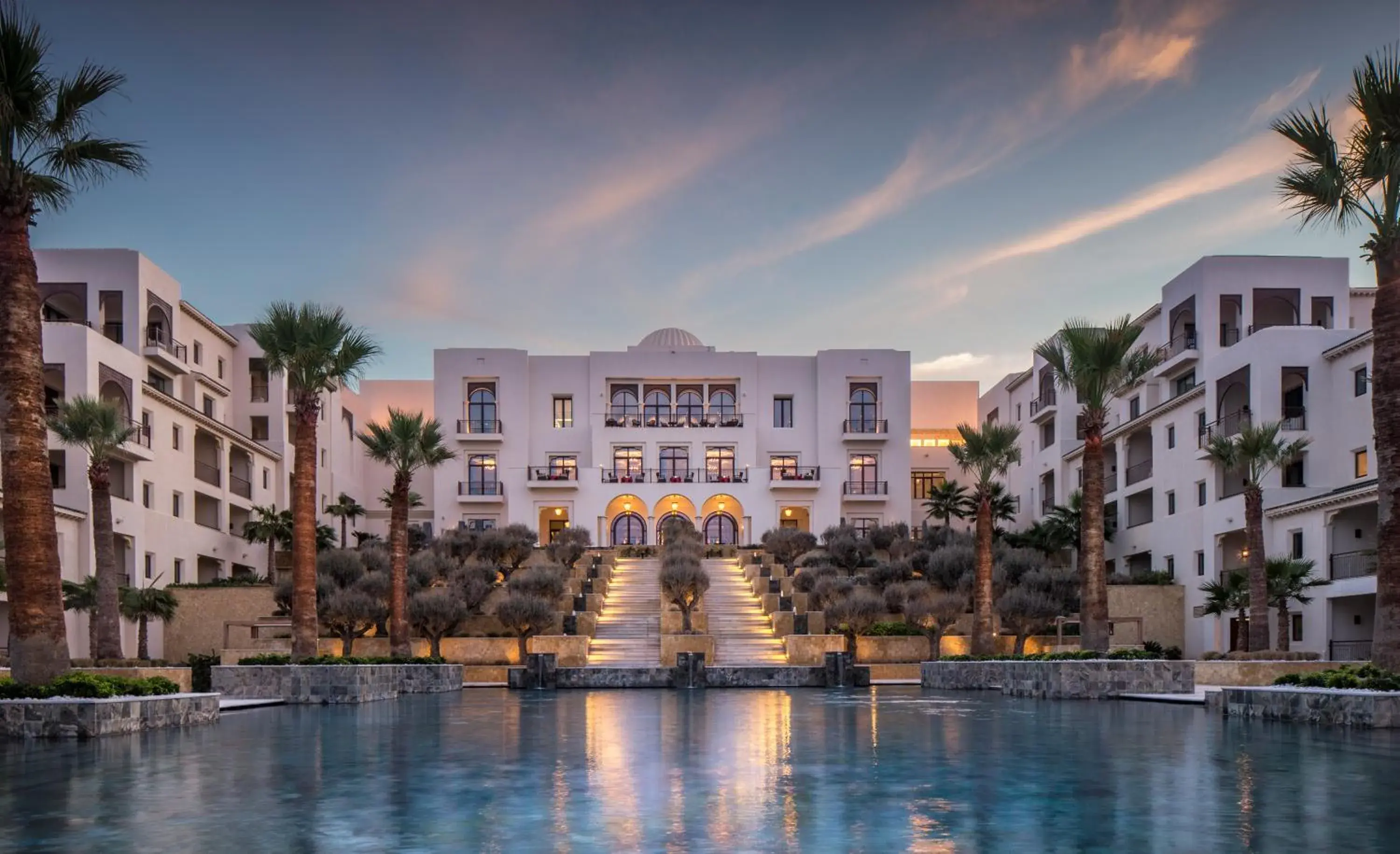 Bird's eye view, Swimming Pool in Four Seasons Hotel Tunis