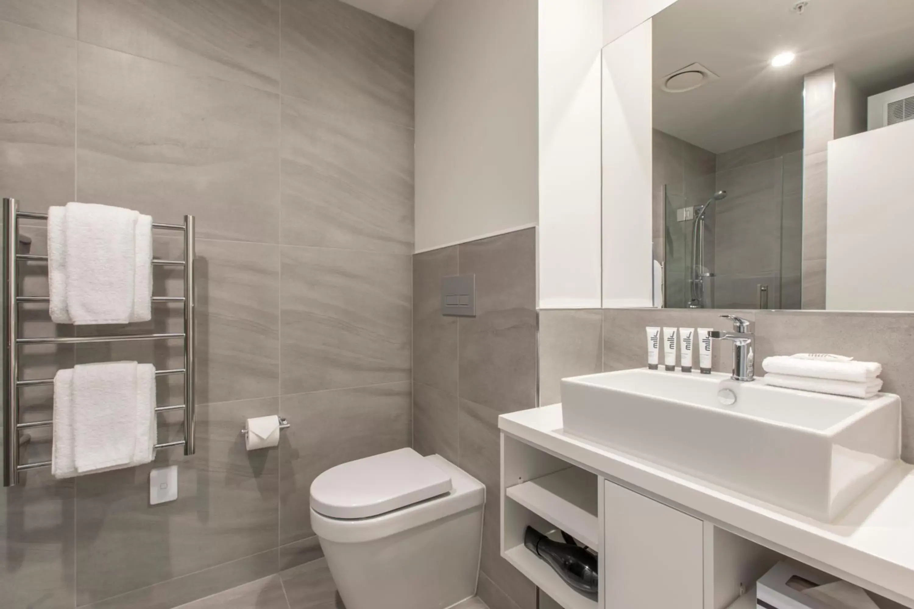 Bathroom in Quest on Manchester Serviced Apartments