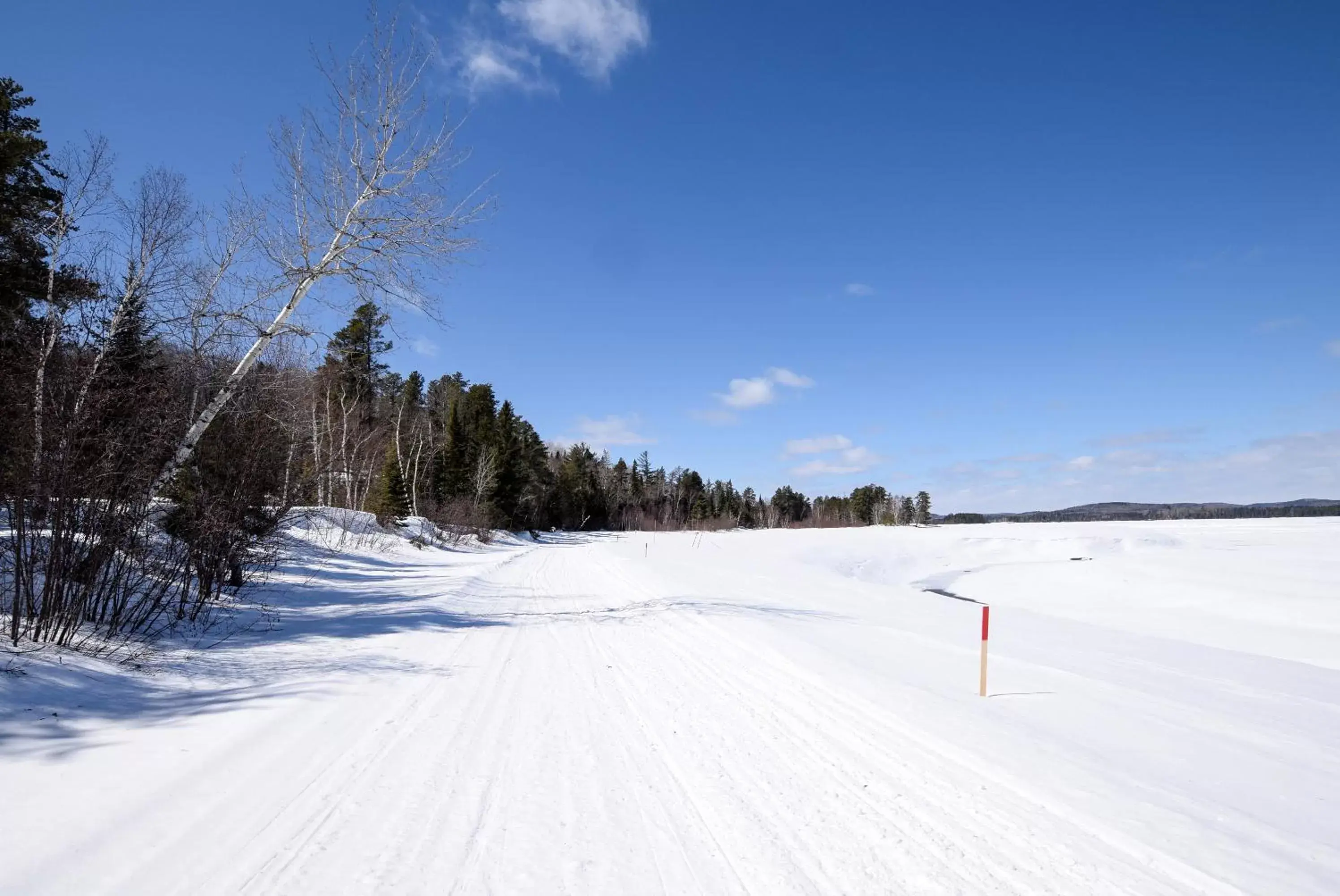 Winter in Les Condos Du Lac Taureau- Rooms & Condos