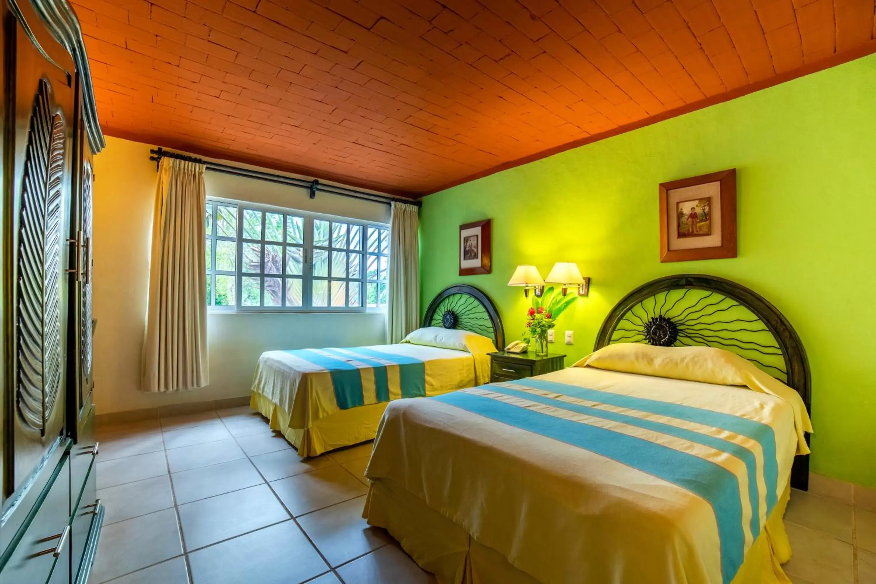 Bed in Hotel Chichen Itza Bed in Hotel Chichen Itza