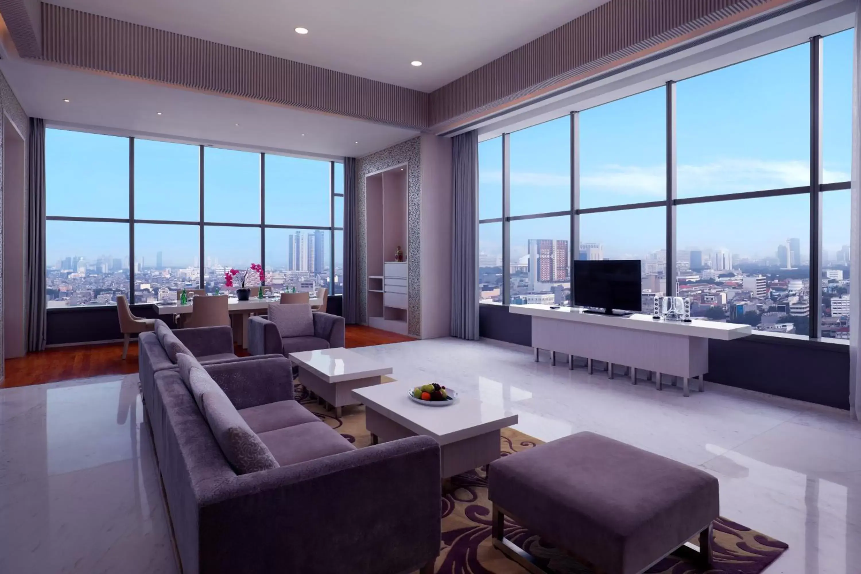 Living room in Grand Mercure Jakarta Harmoni