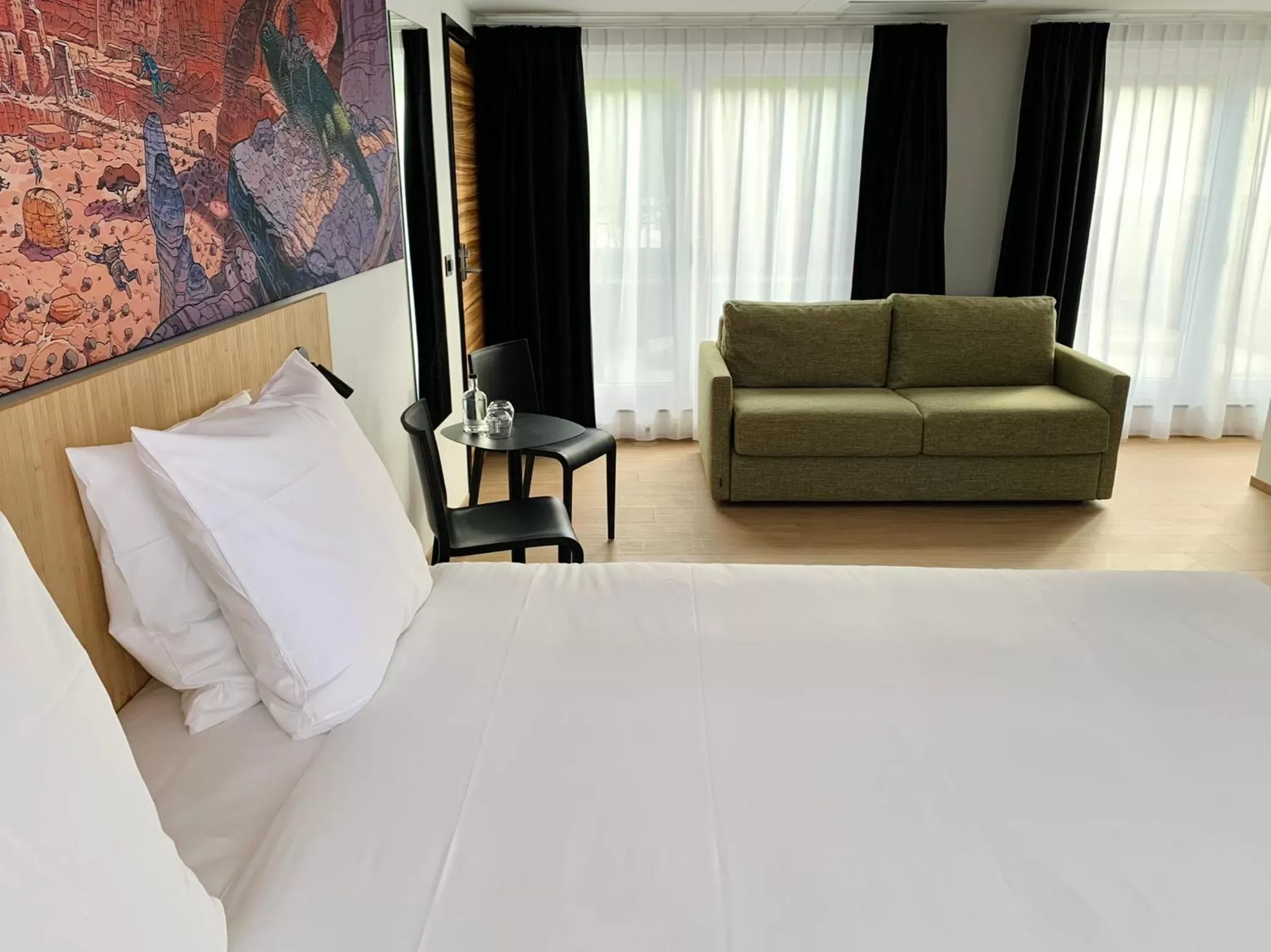 Bedroom, Bed in Comic Art Hotel