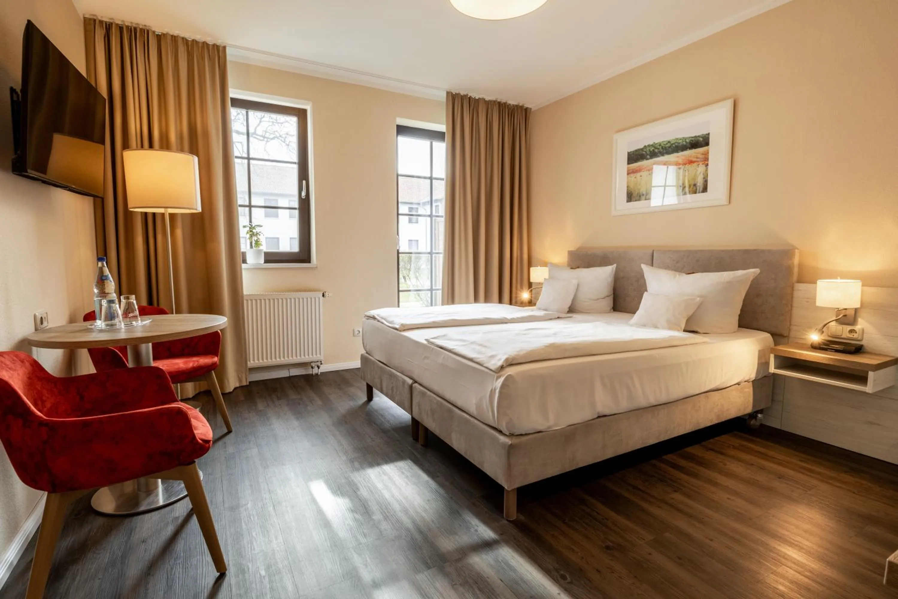 Bed in Hotel Ostseeland