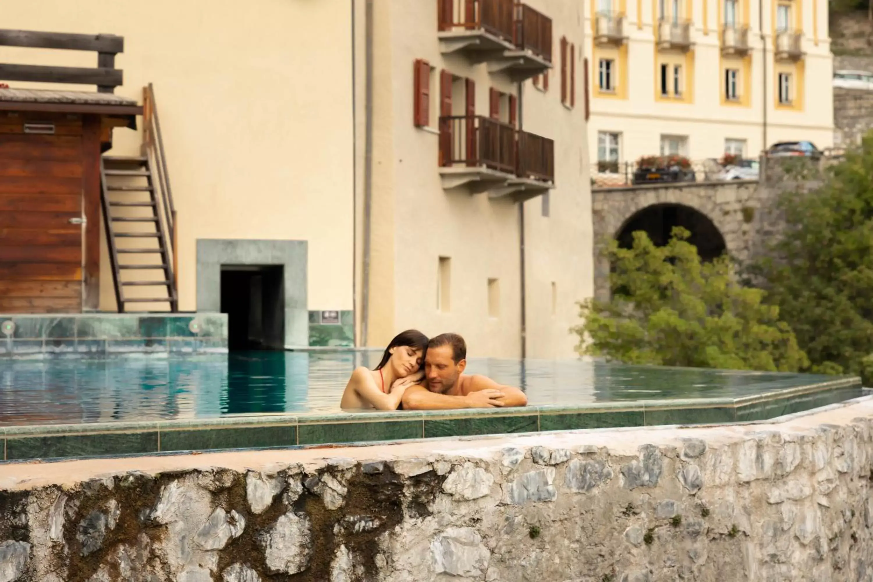 Open Air Bath, Swimming Pool in QC Terme Hotel Bagni Vecchi