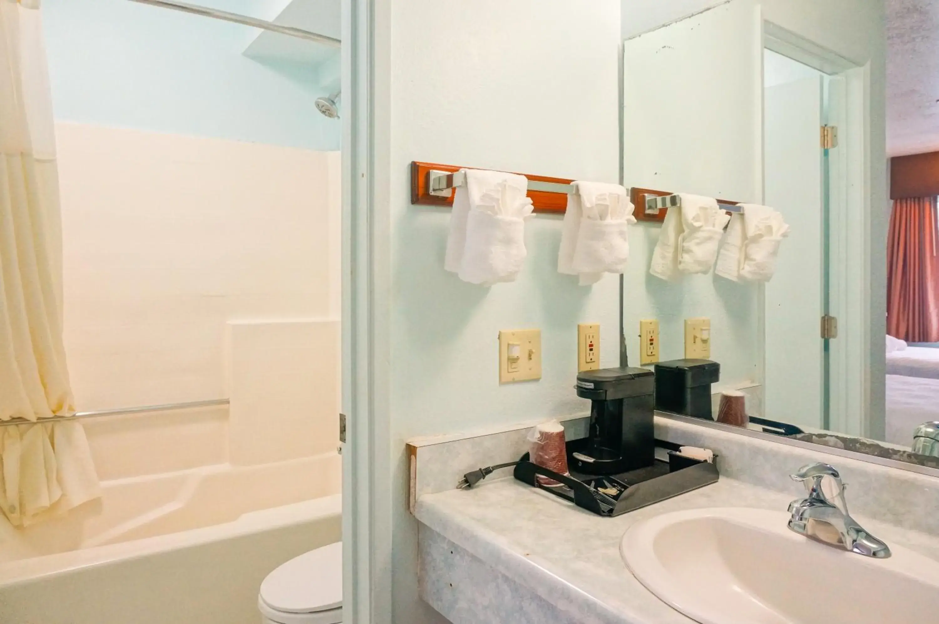 Bathroom in OceanView Motel