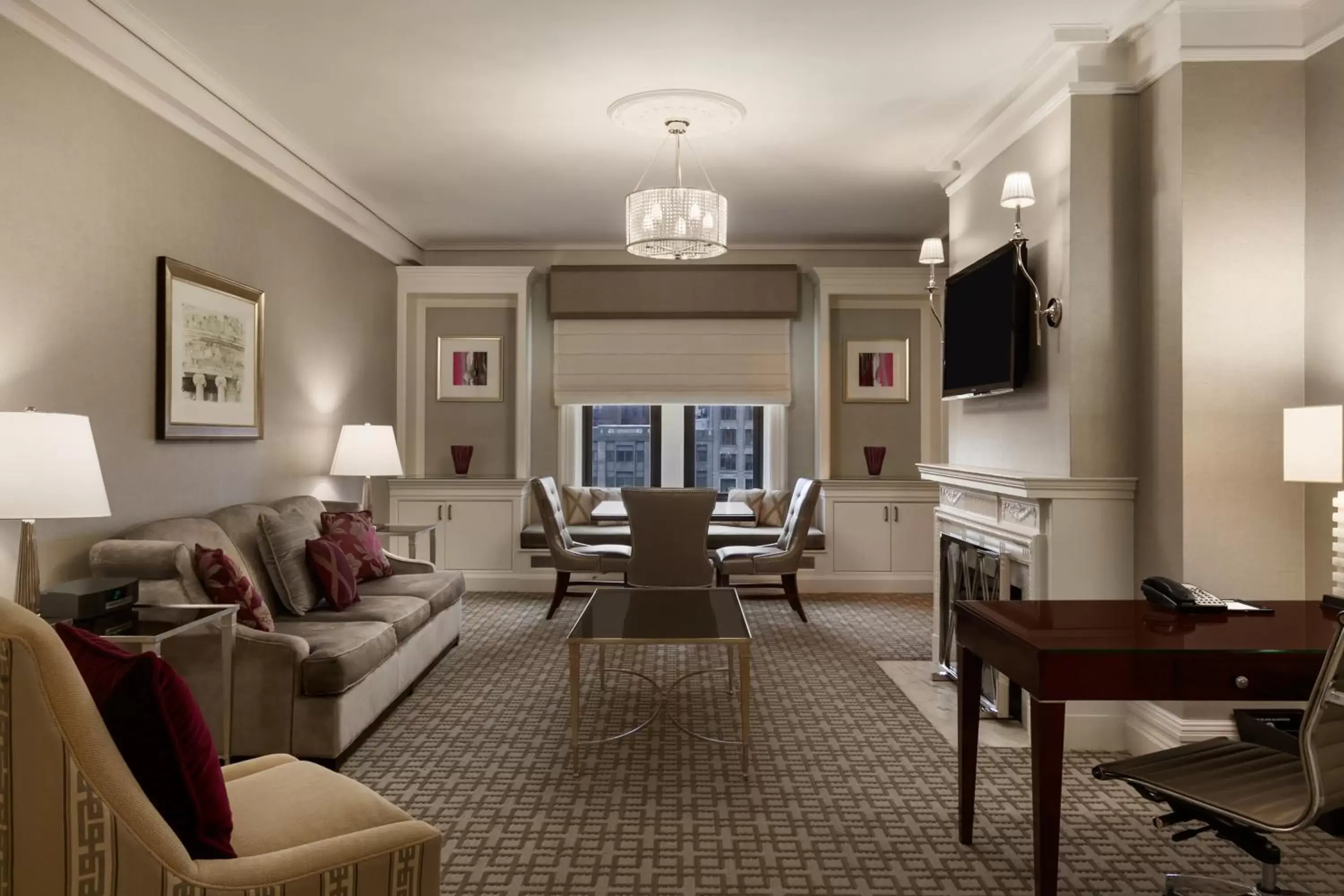 Living room, Seating Area in Fairmont Copley Plaza