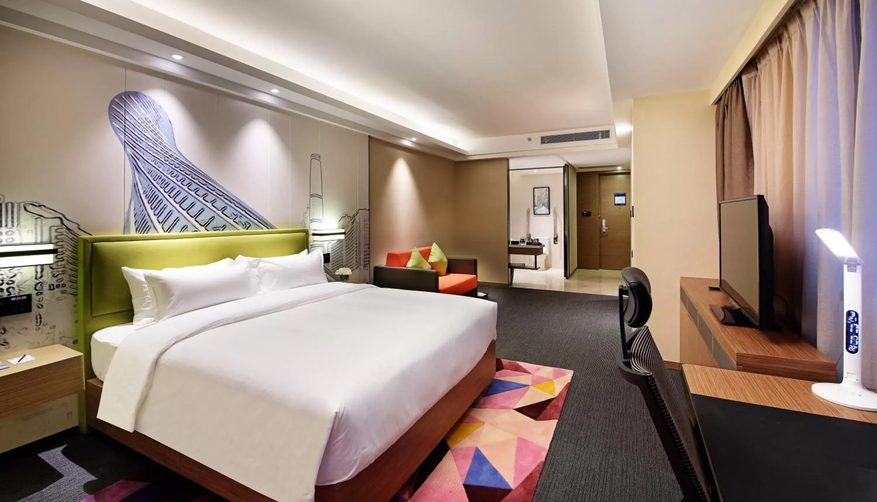 Bed in Hampton by Hilton Guangzhou Zhujiang New Town