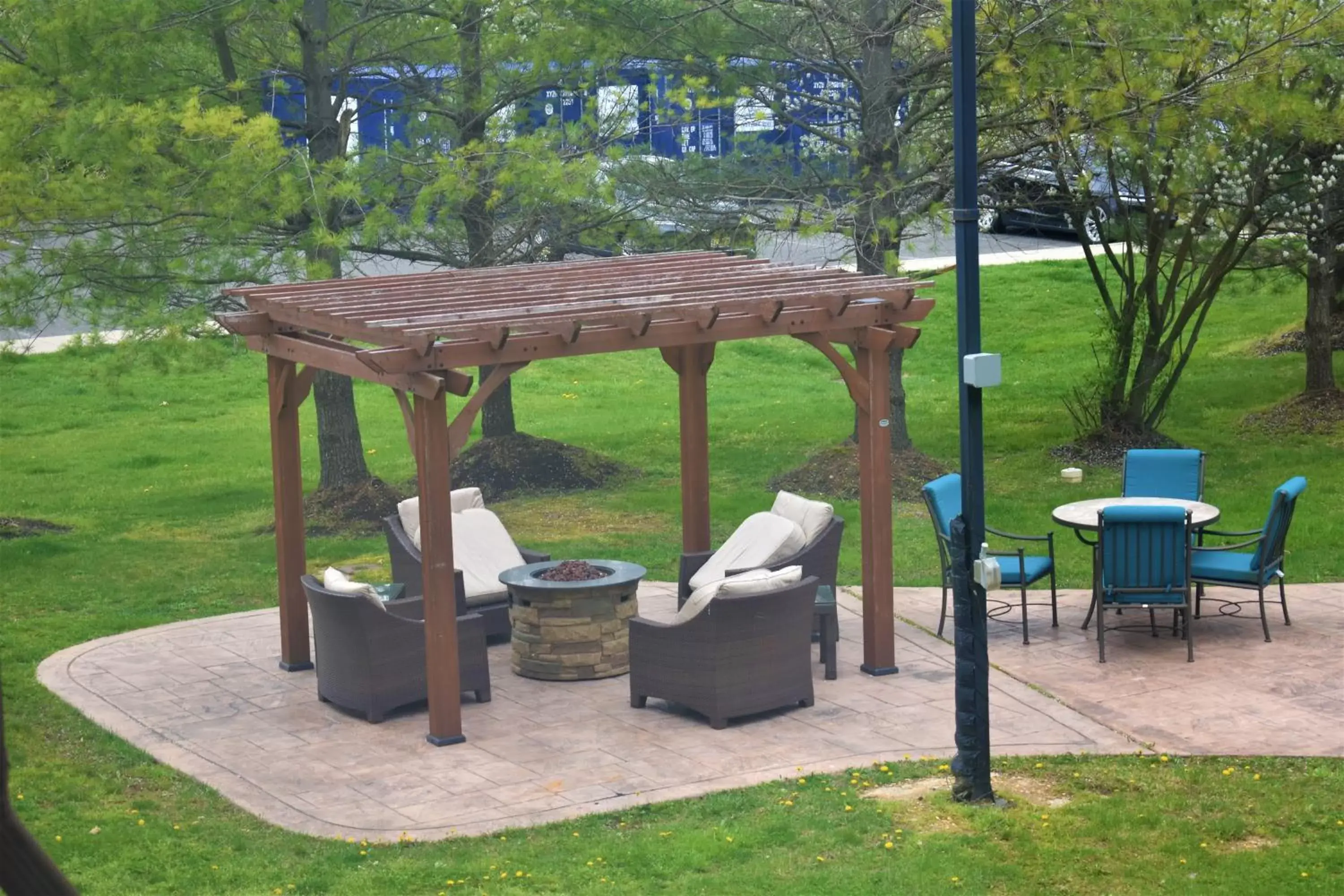 Patio, Garden in Staybridge Suites Cranbury - South Brunswick, an IHG Hotel