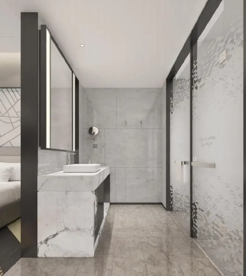 Shower, Bathroom in Hampton By Hilton Hangzhou Future Sign Technology City