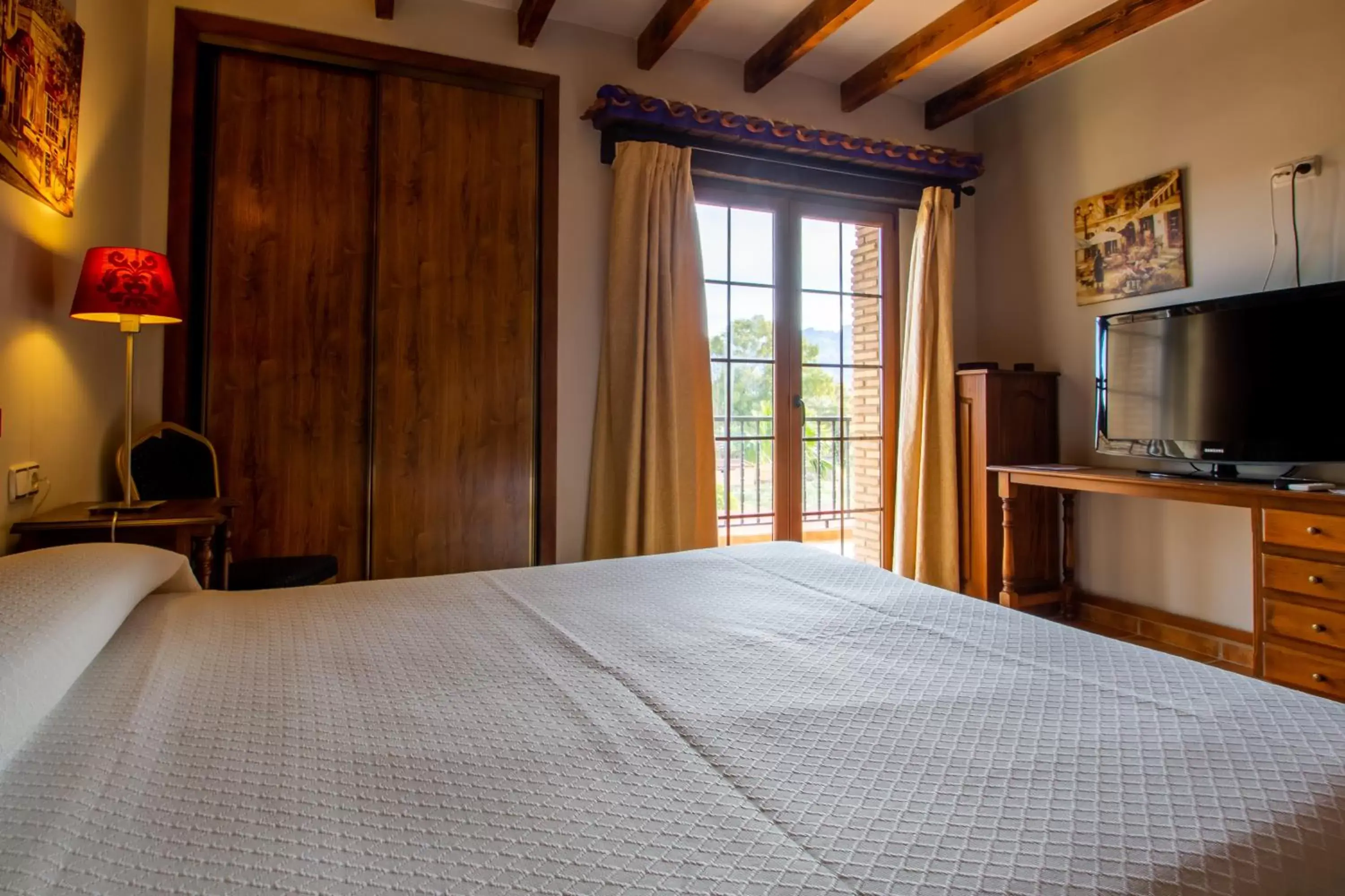 Bedroom, Bed in Hostal Rural Turre