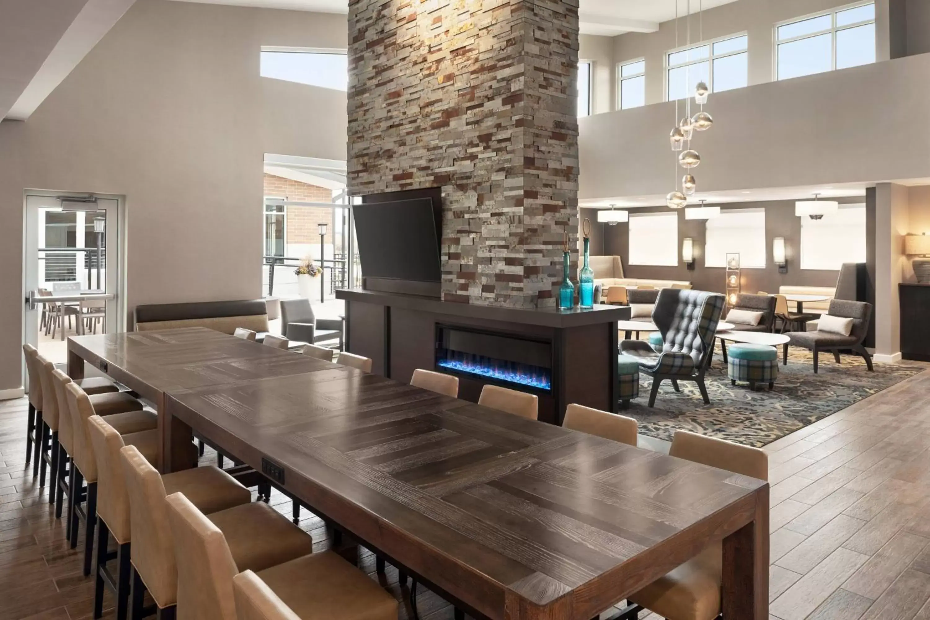 Lobby or reception, Restaurant/Places to Eat in Residence Inn by Marriott Des Moines Ankeny