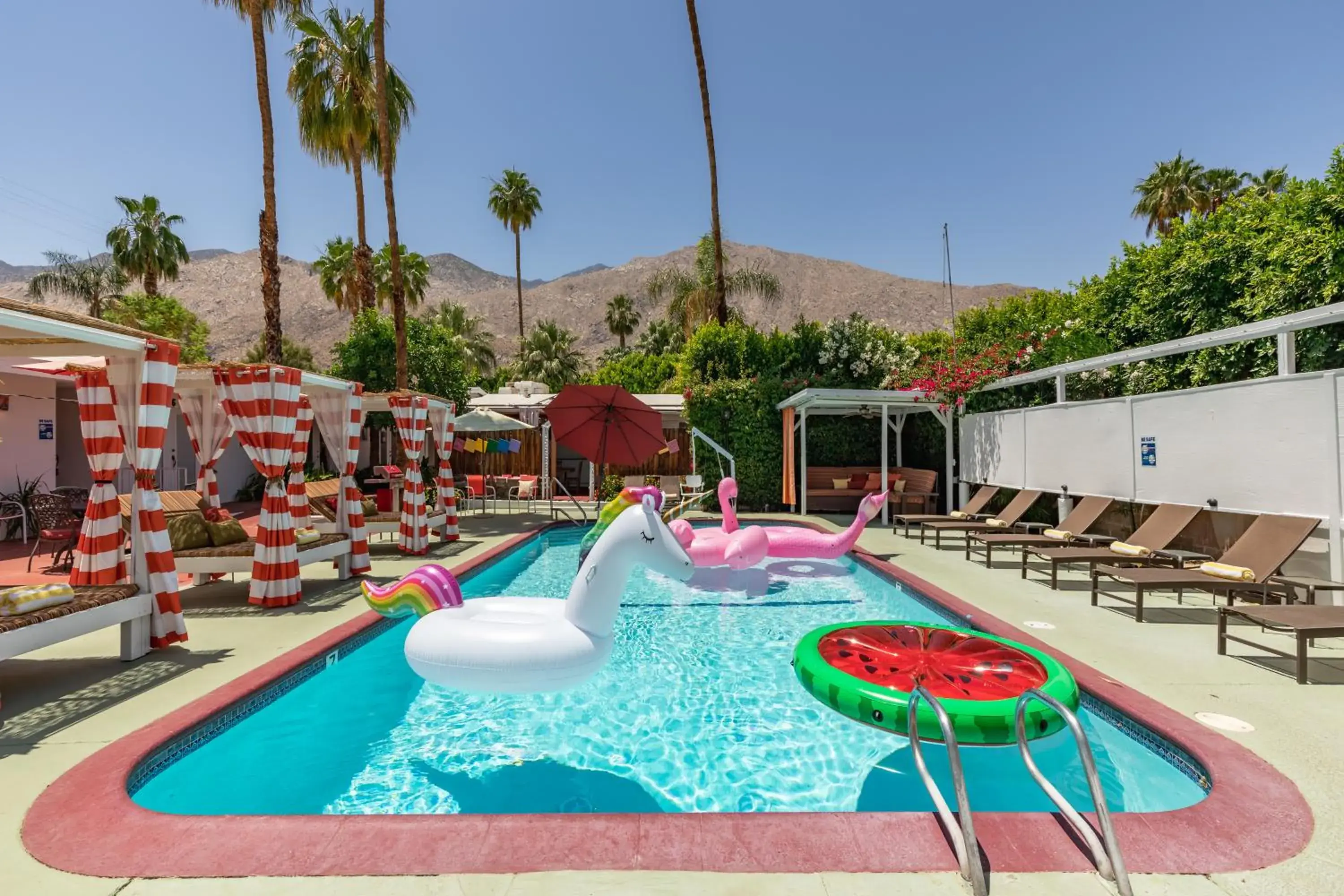 Pool view in Float Palm Springs