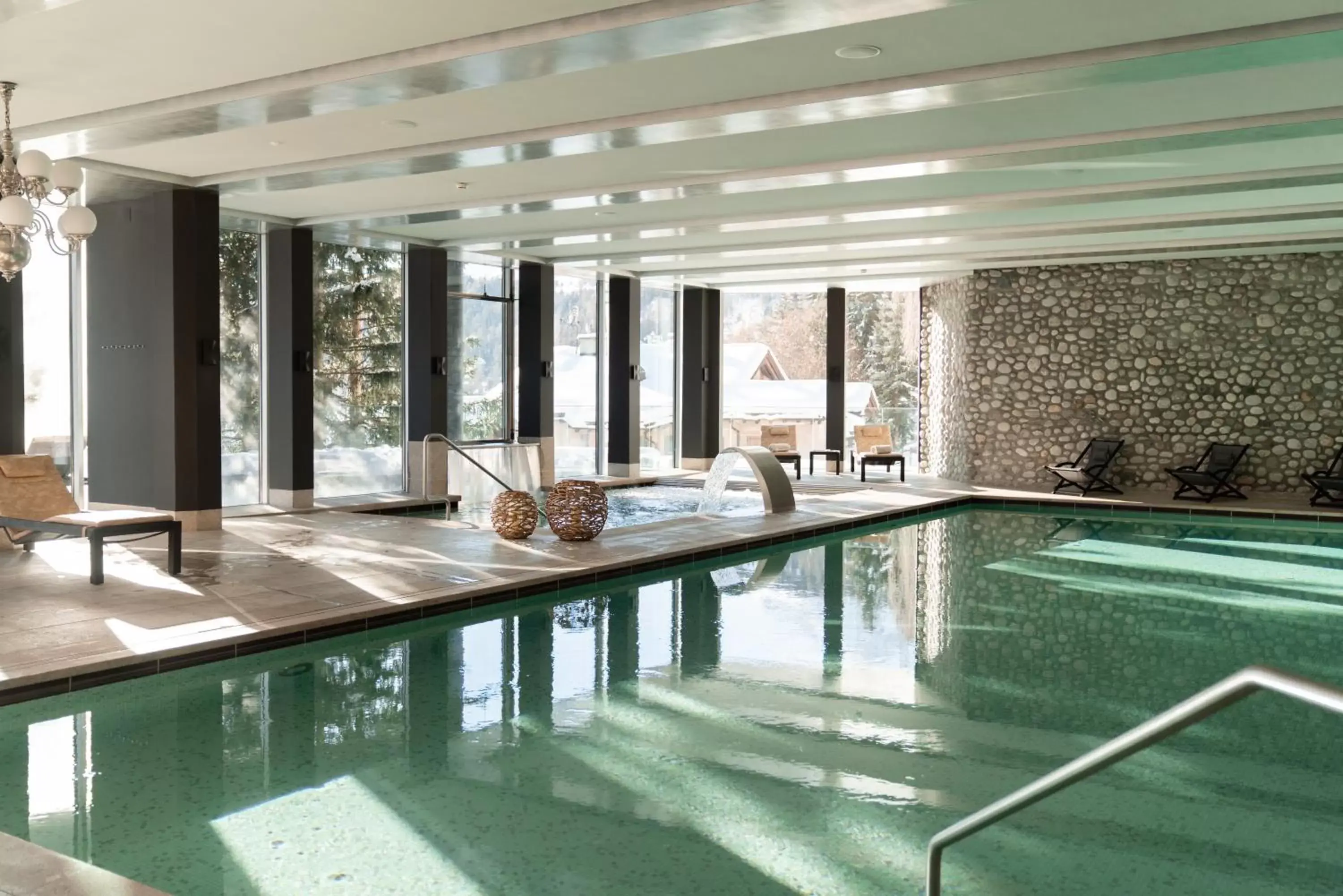 Swimming Pool in Carlton Hotel St Moritz - The Leading Hotels of the World