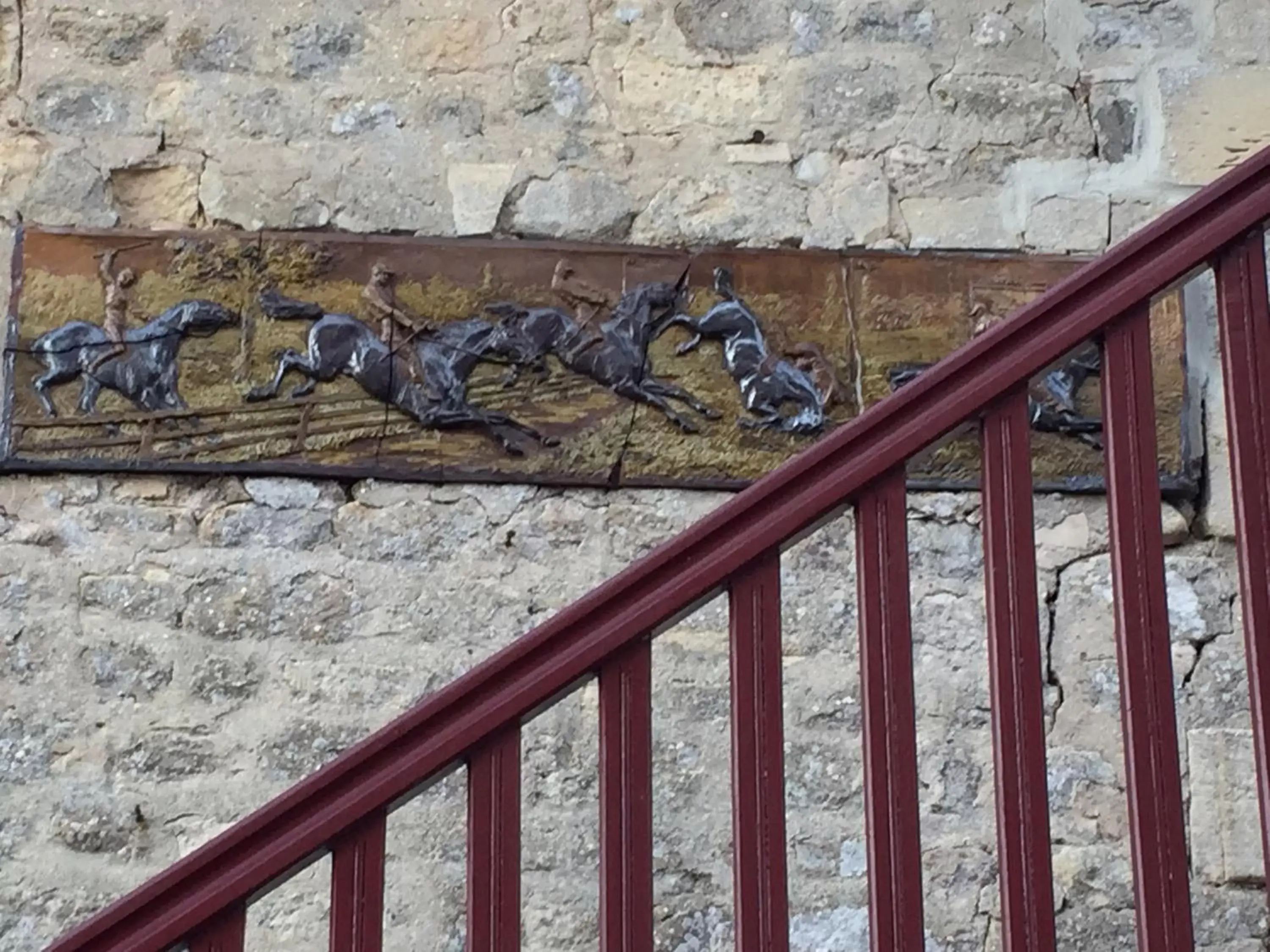 Decorative detail, Balcony/Terrace in Le Château d'Asnières en Bessin