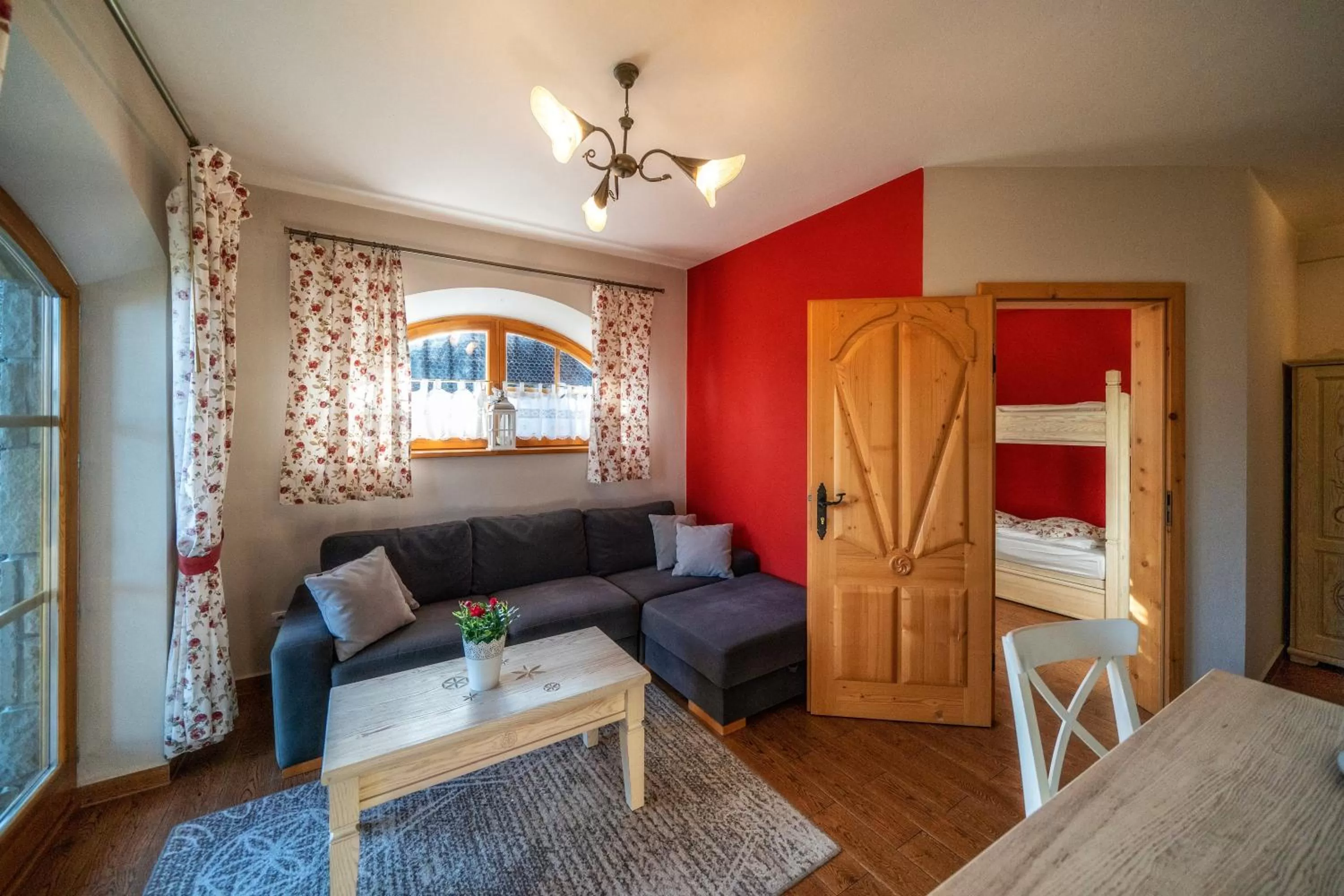 Living room, Bed in Butorowy Dwór