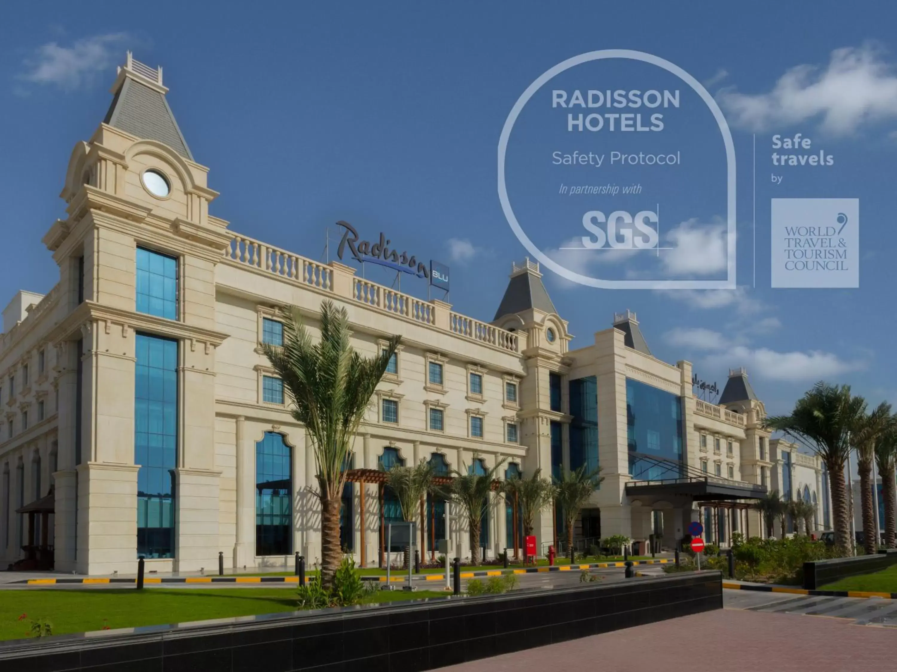 Facade/entrance, Property Building in Radisson Blu Hotel, Ajman