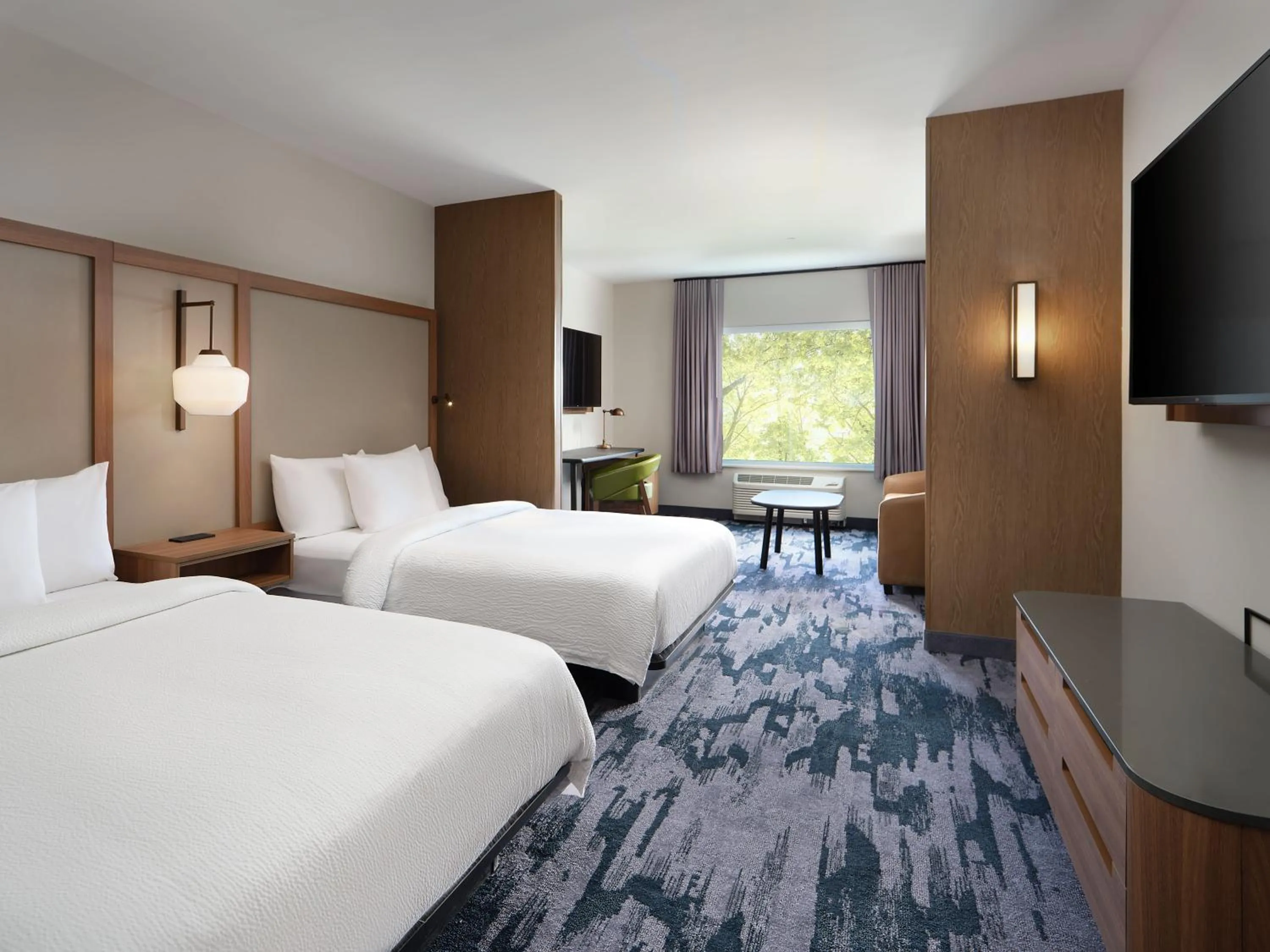 Bed in Fairfield Inn & Suites by Marriott Fort Lauderdale Northwest