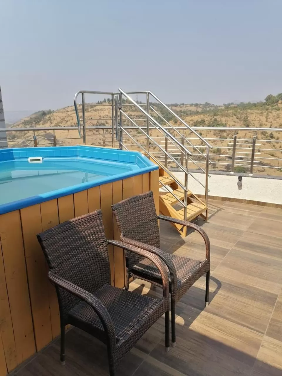 Balcony/Terrace in Pooja Villa Suites-Rooms and Pool, Igatpuri