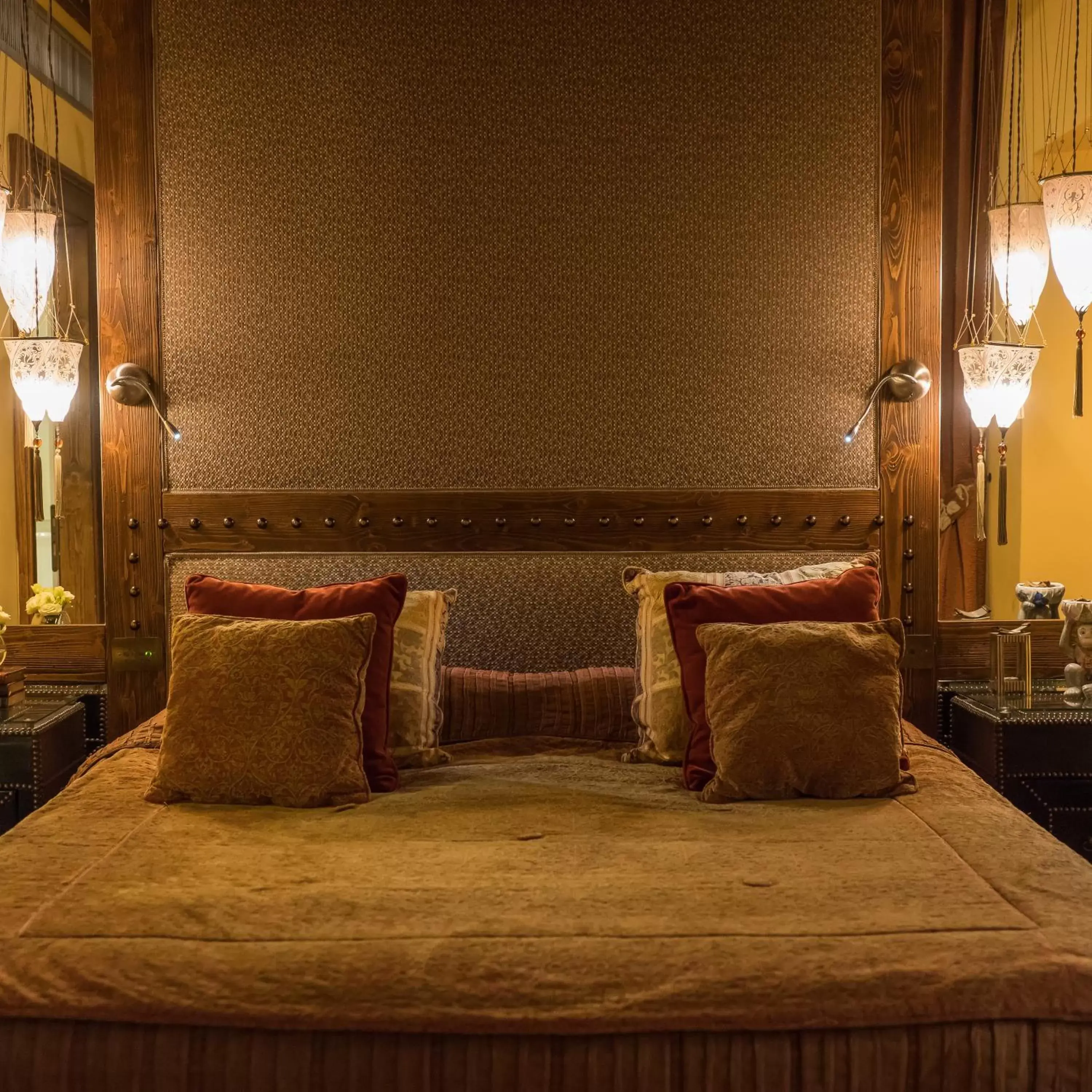 Bed in Hotel Bernini Palace