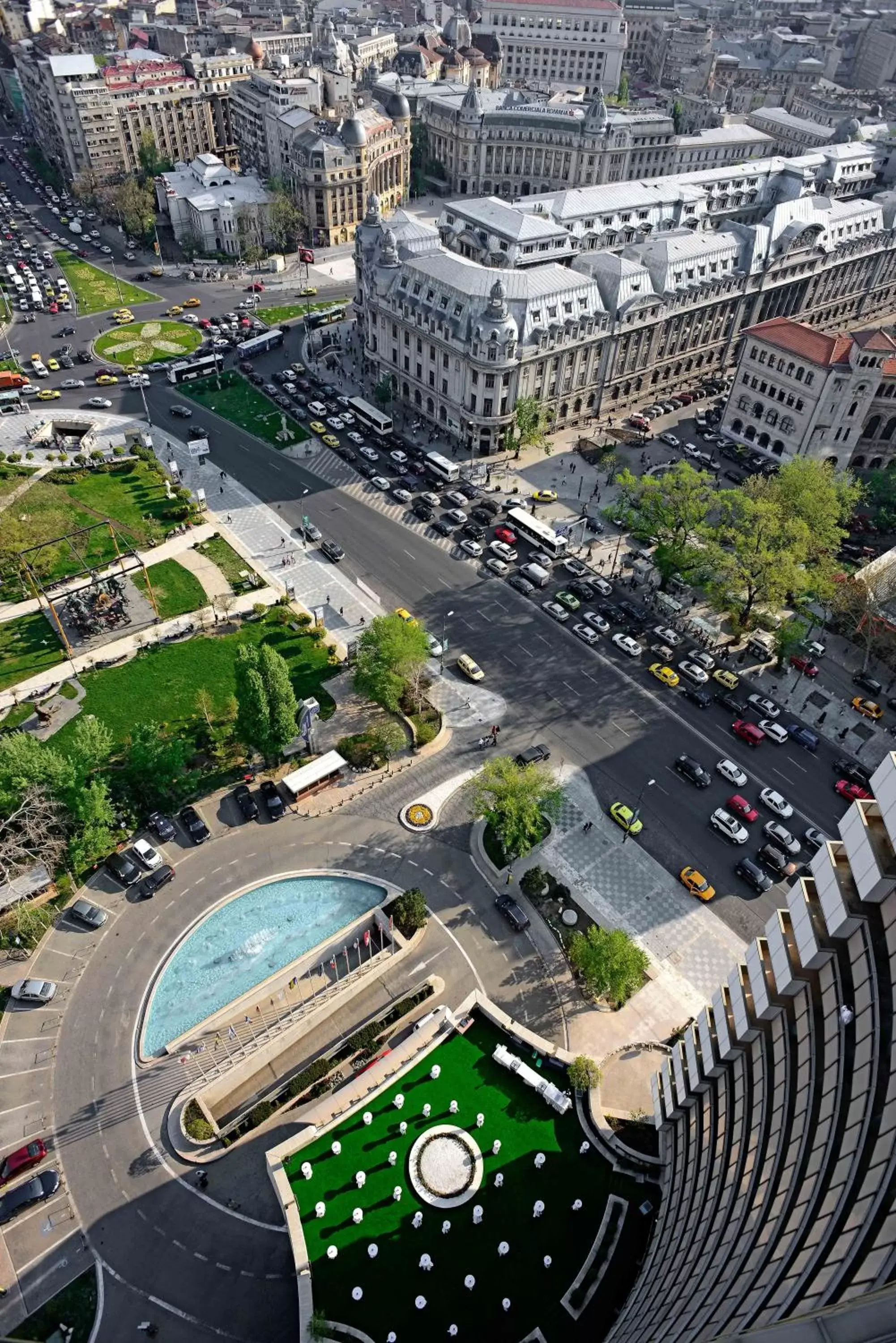 Facade/entrance, Bird's-eye View in Grand Hotel Bucharest