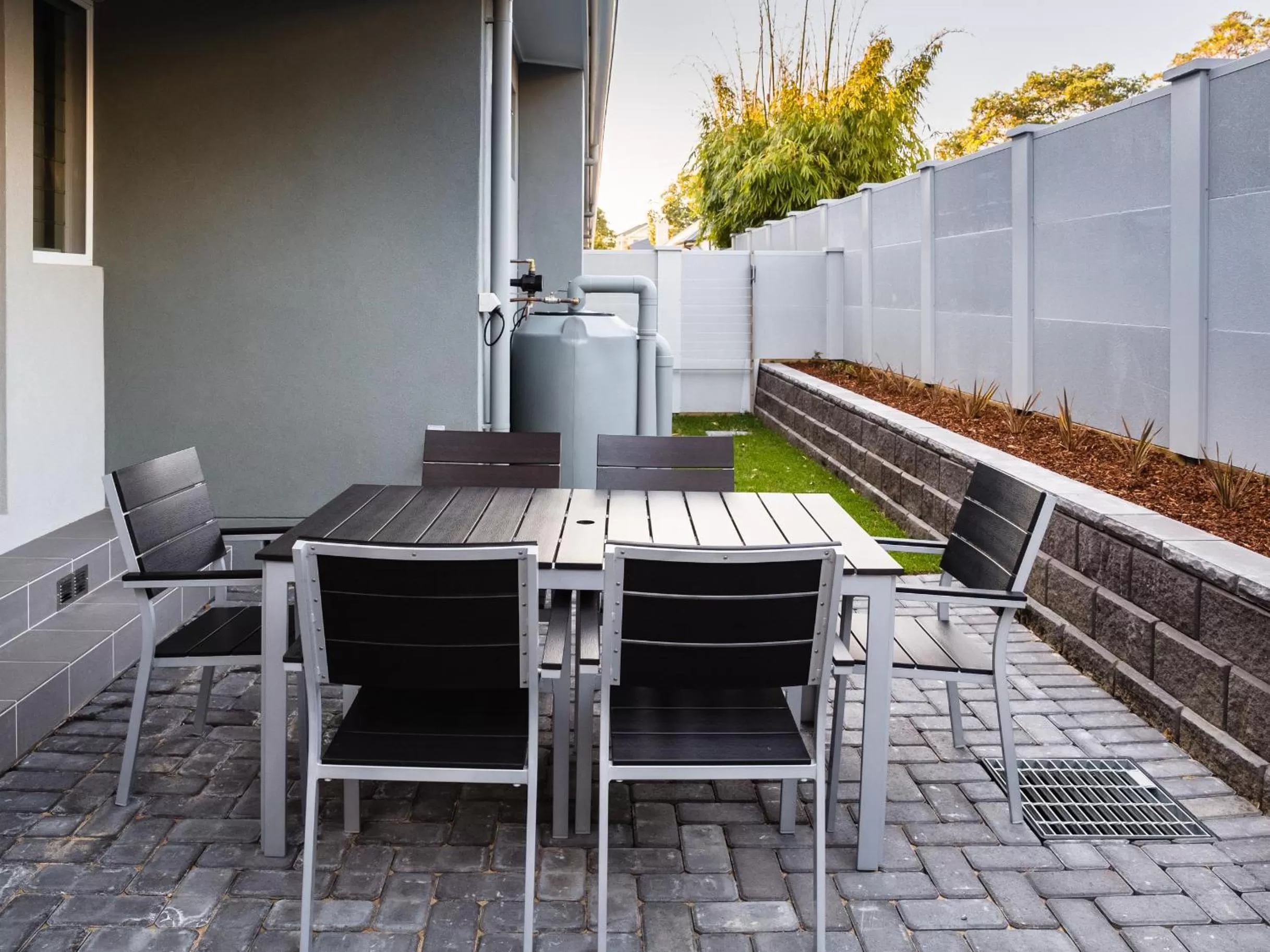Patio in Wallsend Executive Apartments