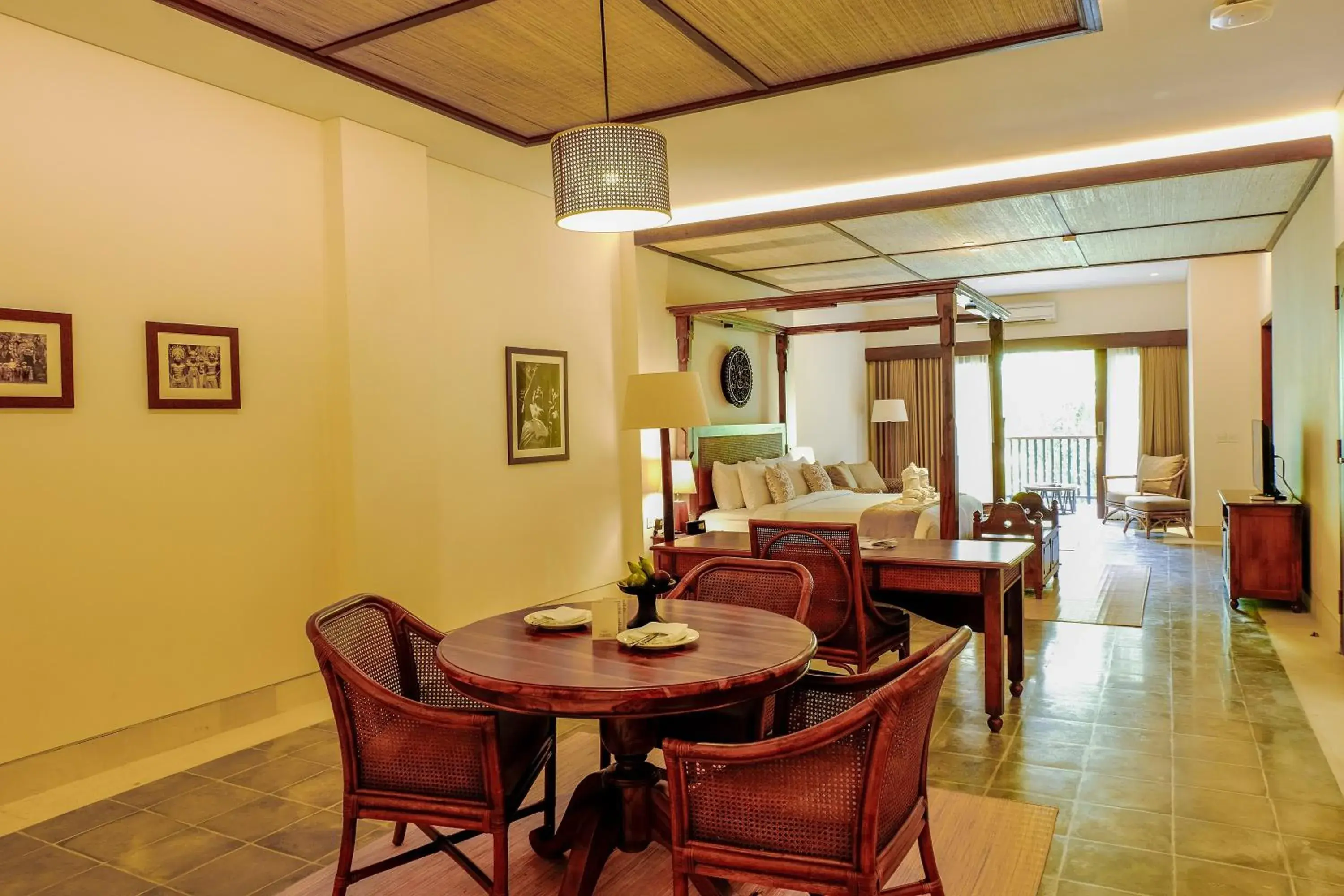Living room, Dining Area in Visesa Ubud Resort
