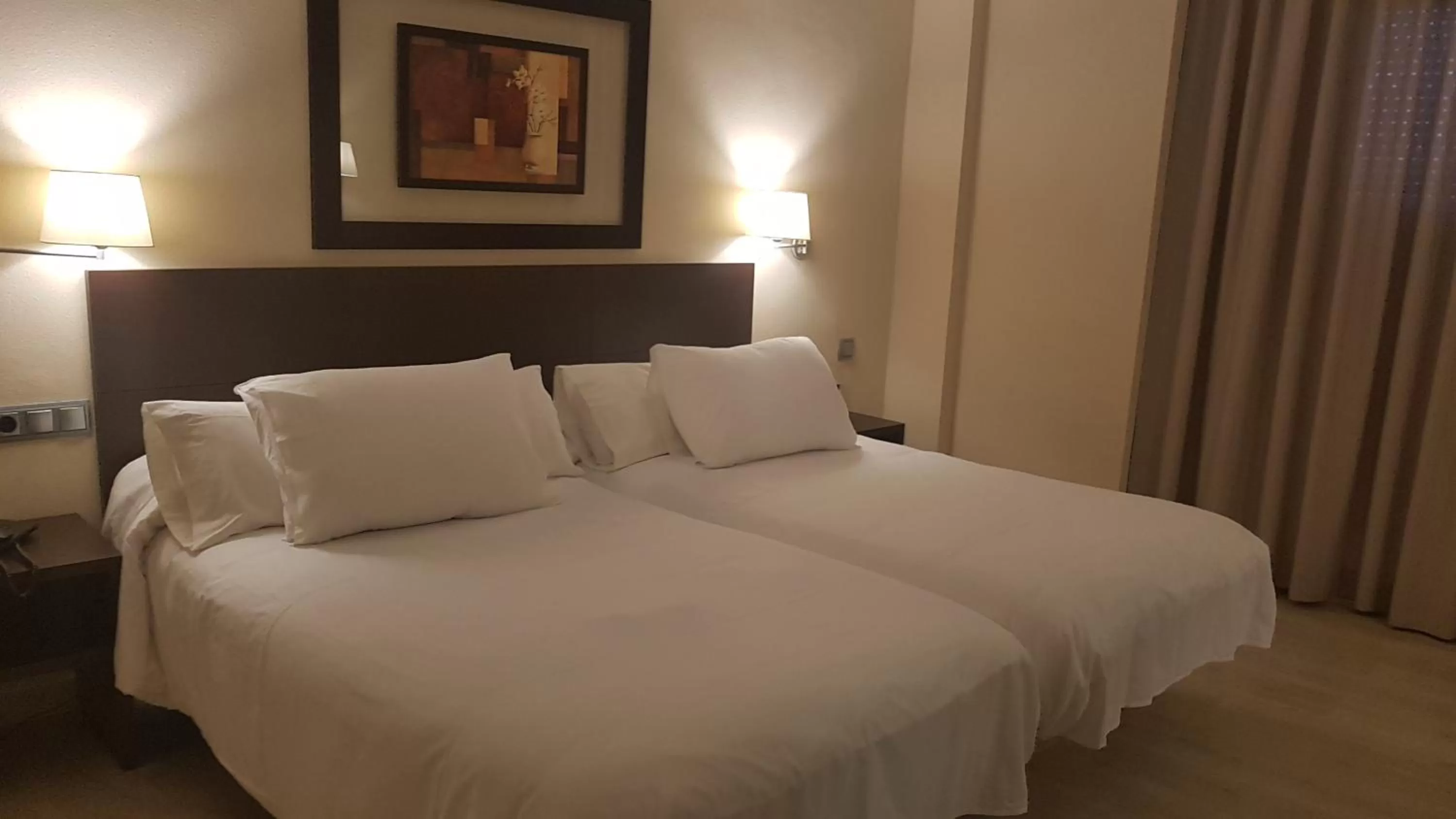 Bed in Hotel Cristina