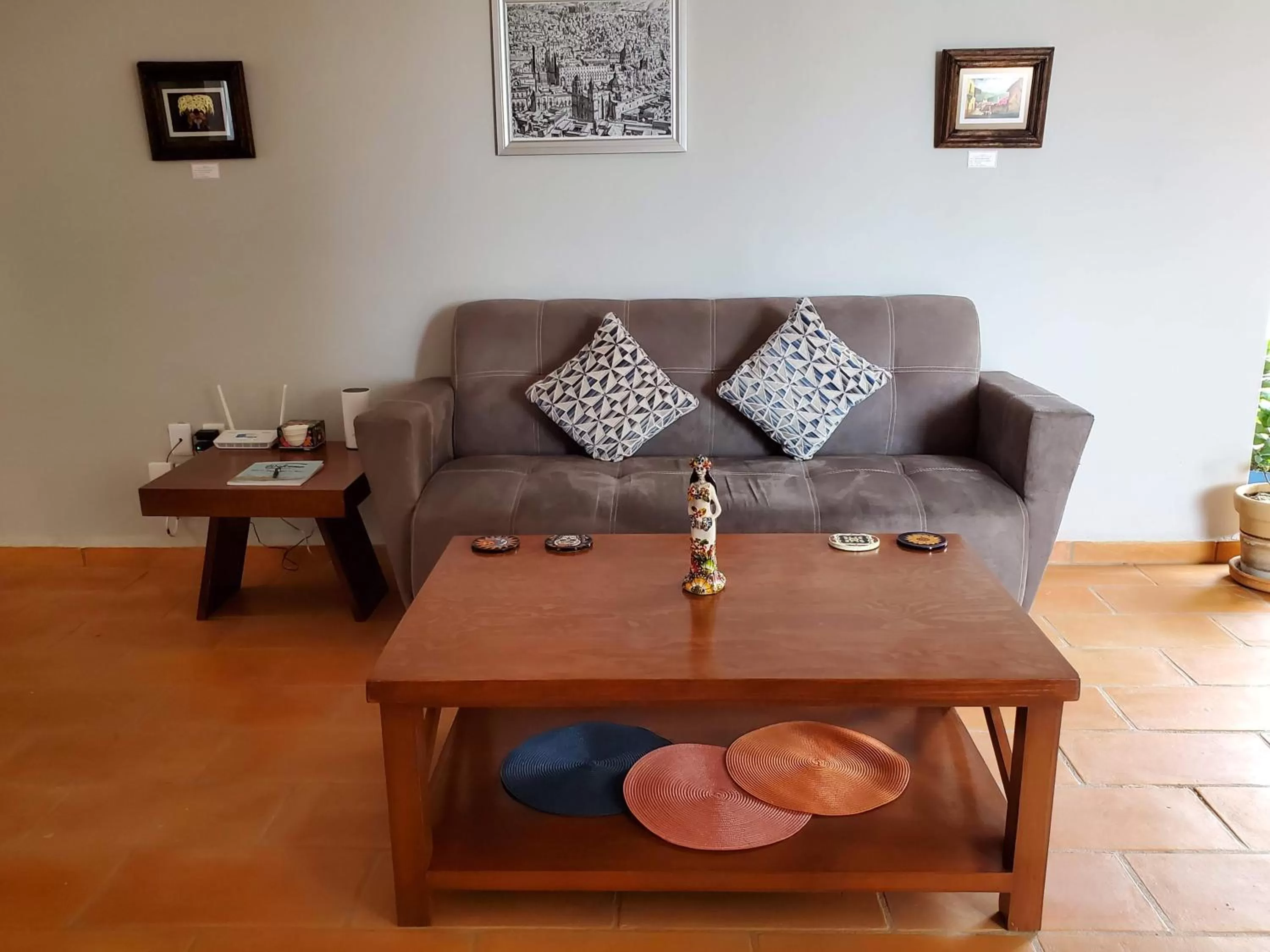 Seating area in Casa de Tillie