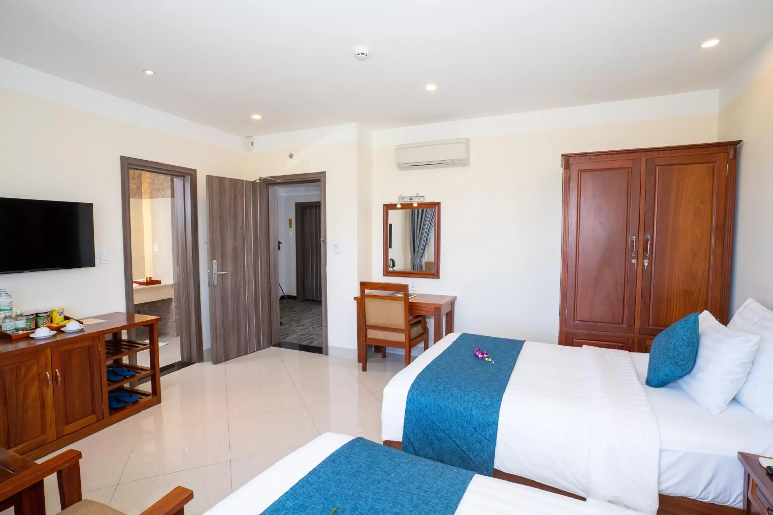 Bed in Navy Hotel Cam Ranh