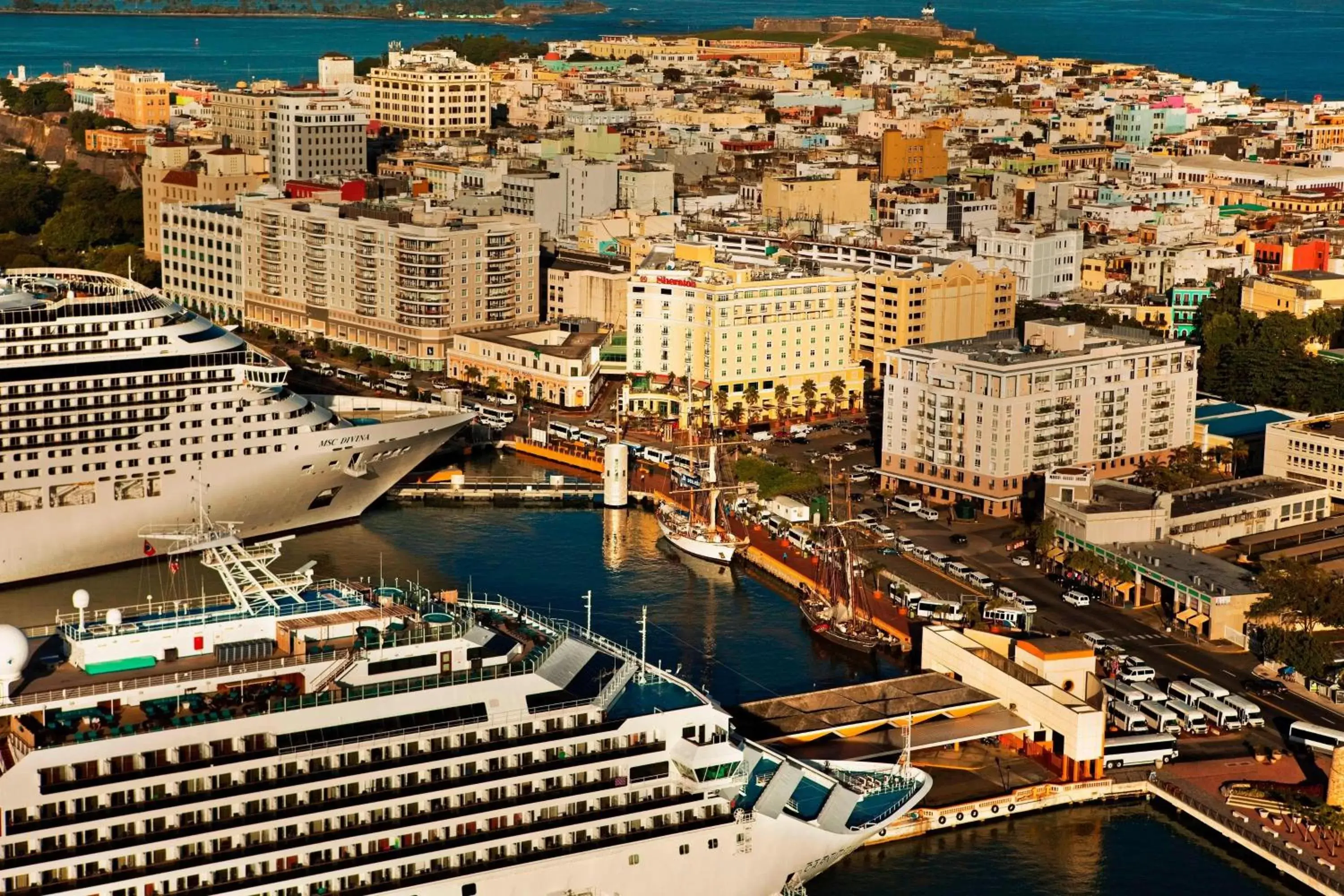 Property building, Bird's-eye View in Sheraton Old San Juan Hotel