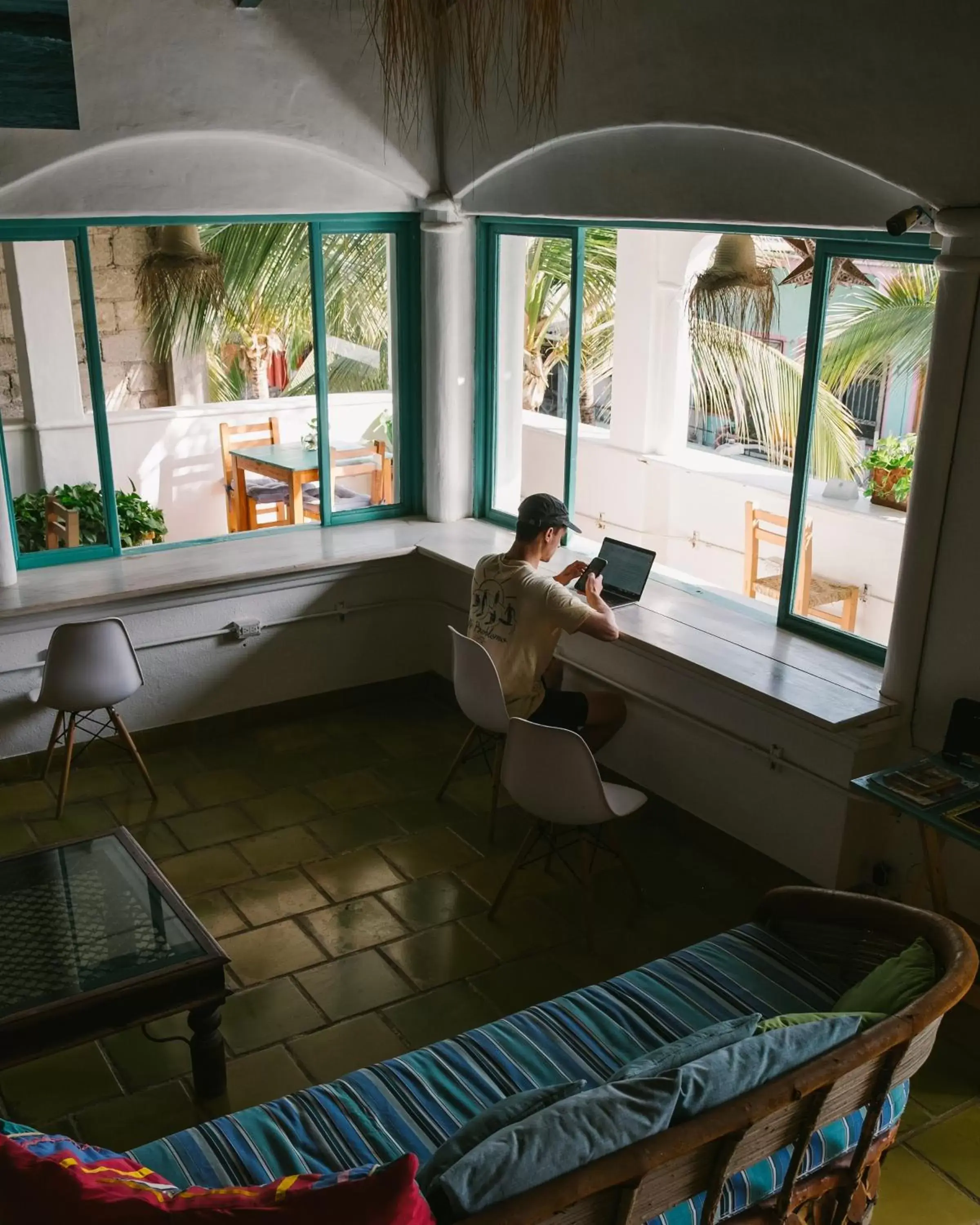 Living room in Sayulita Central Hotel