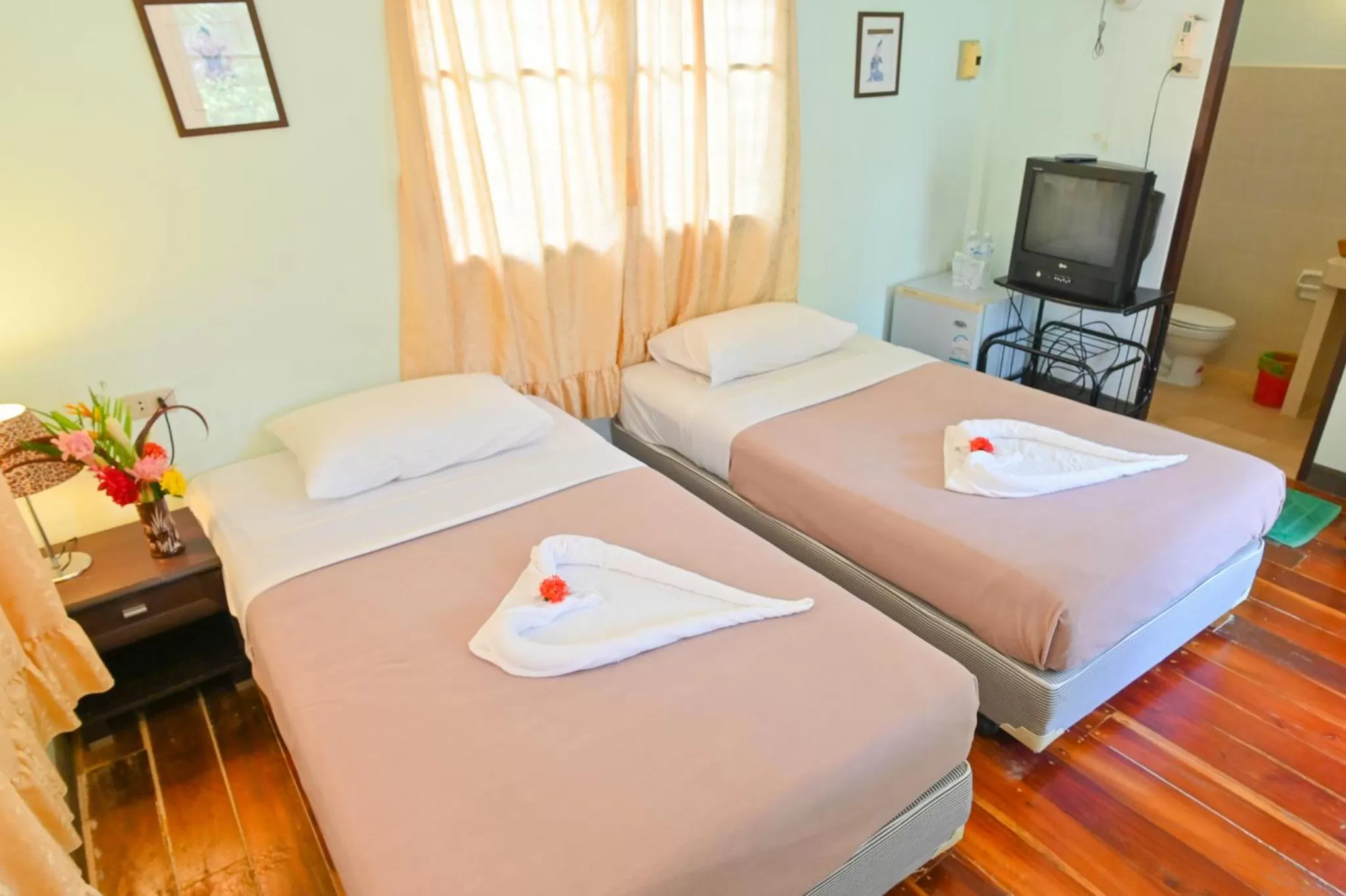 Bed in Krathom Khaolak Resort