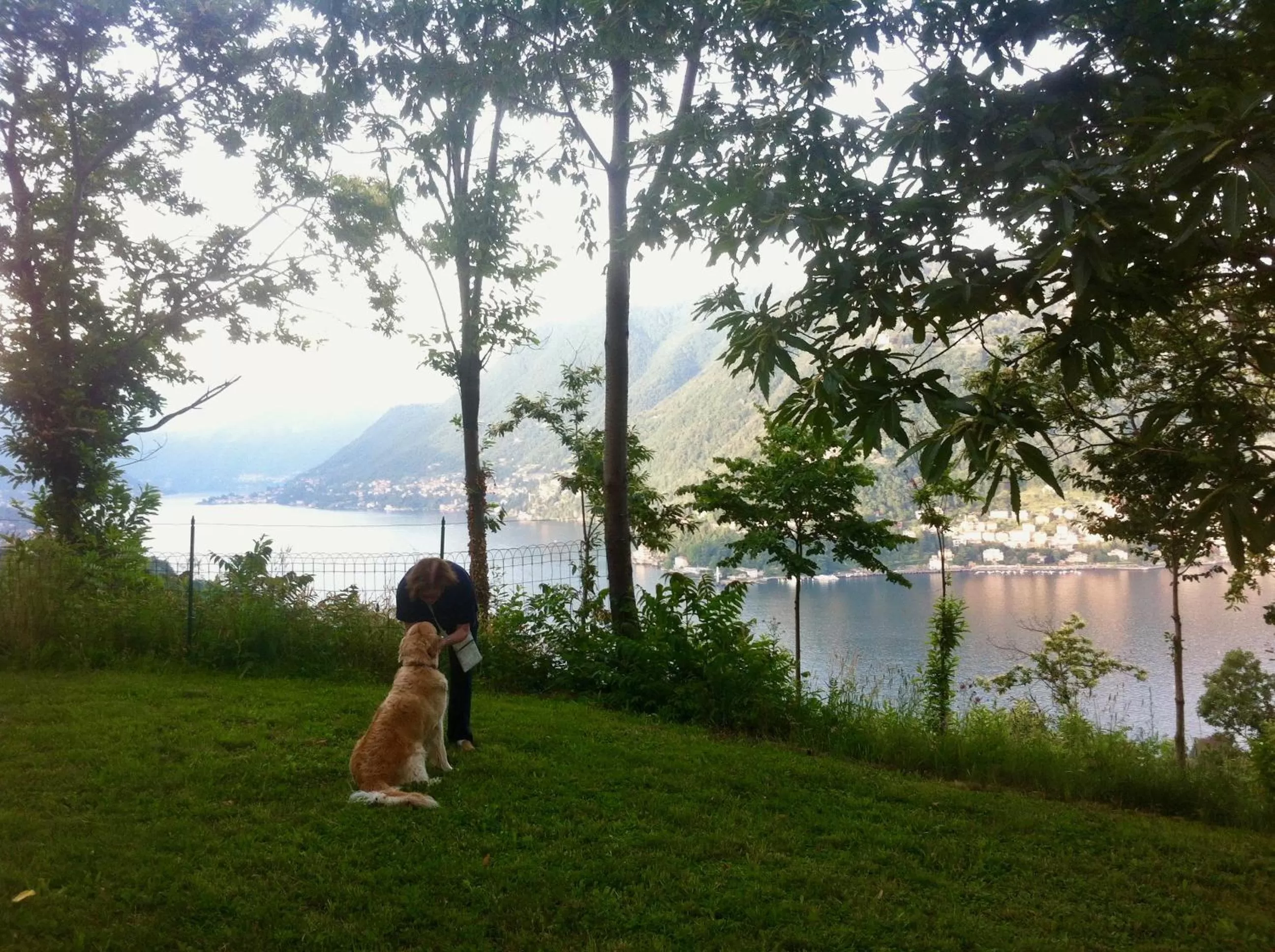Lake view in Villa Corti