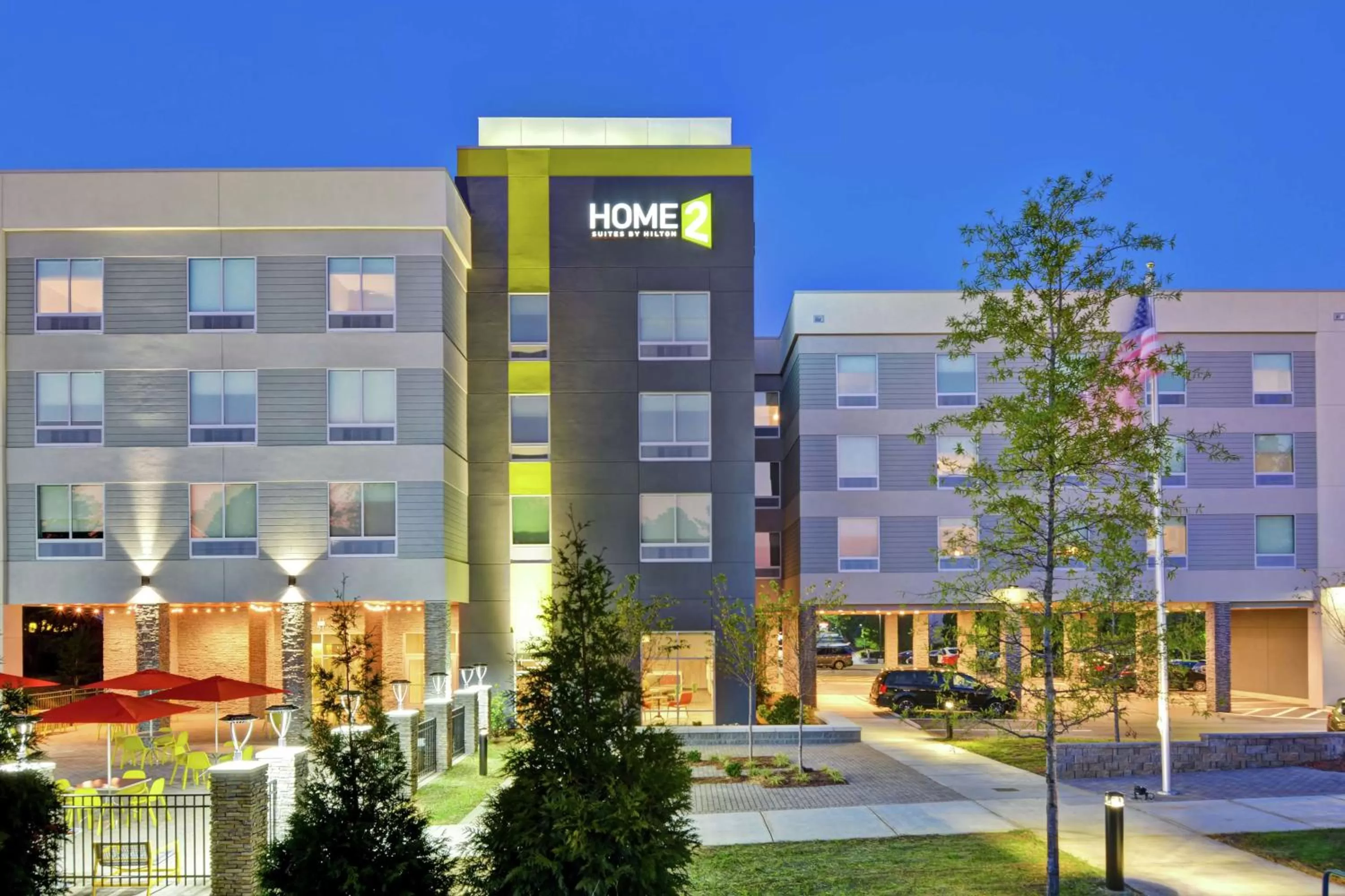 Property building in Home2 Suites By Hilton Charlotte Piper Glen