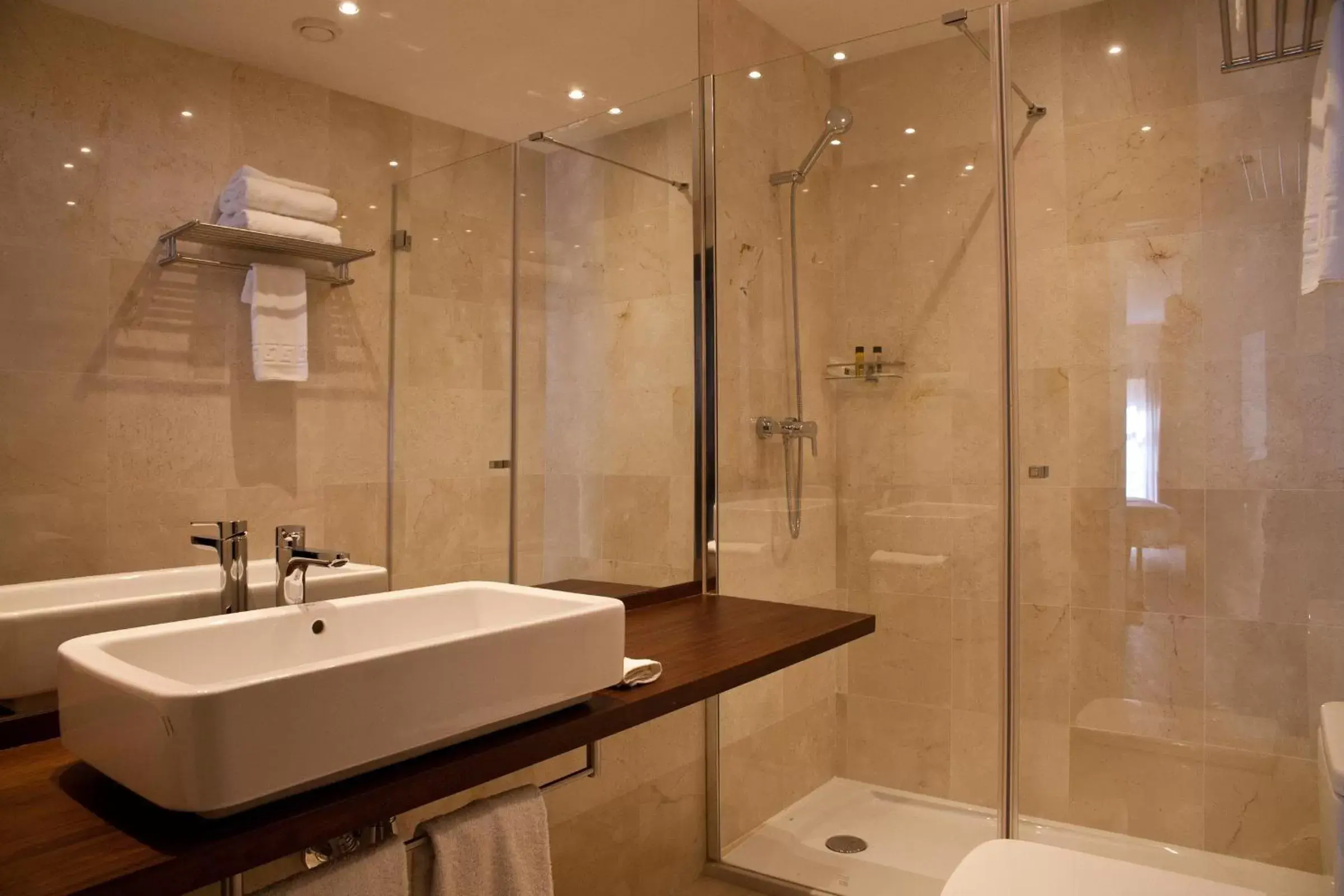 Shower, Bathroom in May Ramblas Hotel