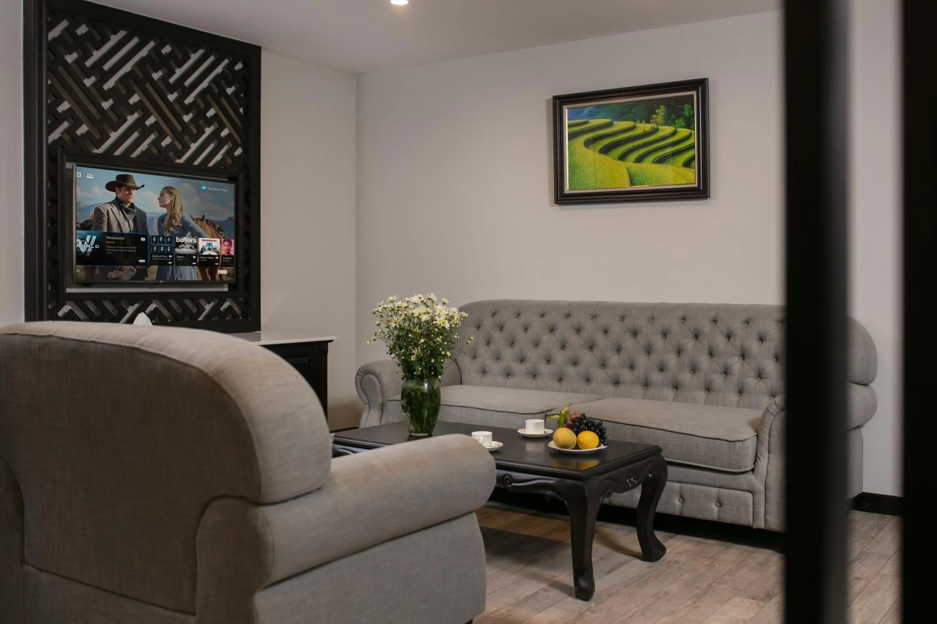 Seating area in Sen Grand Hotel & Spa managed by Sen Group