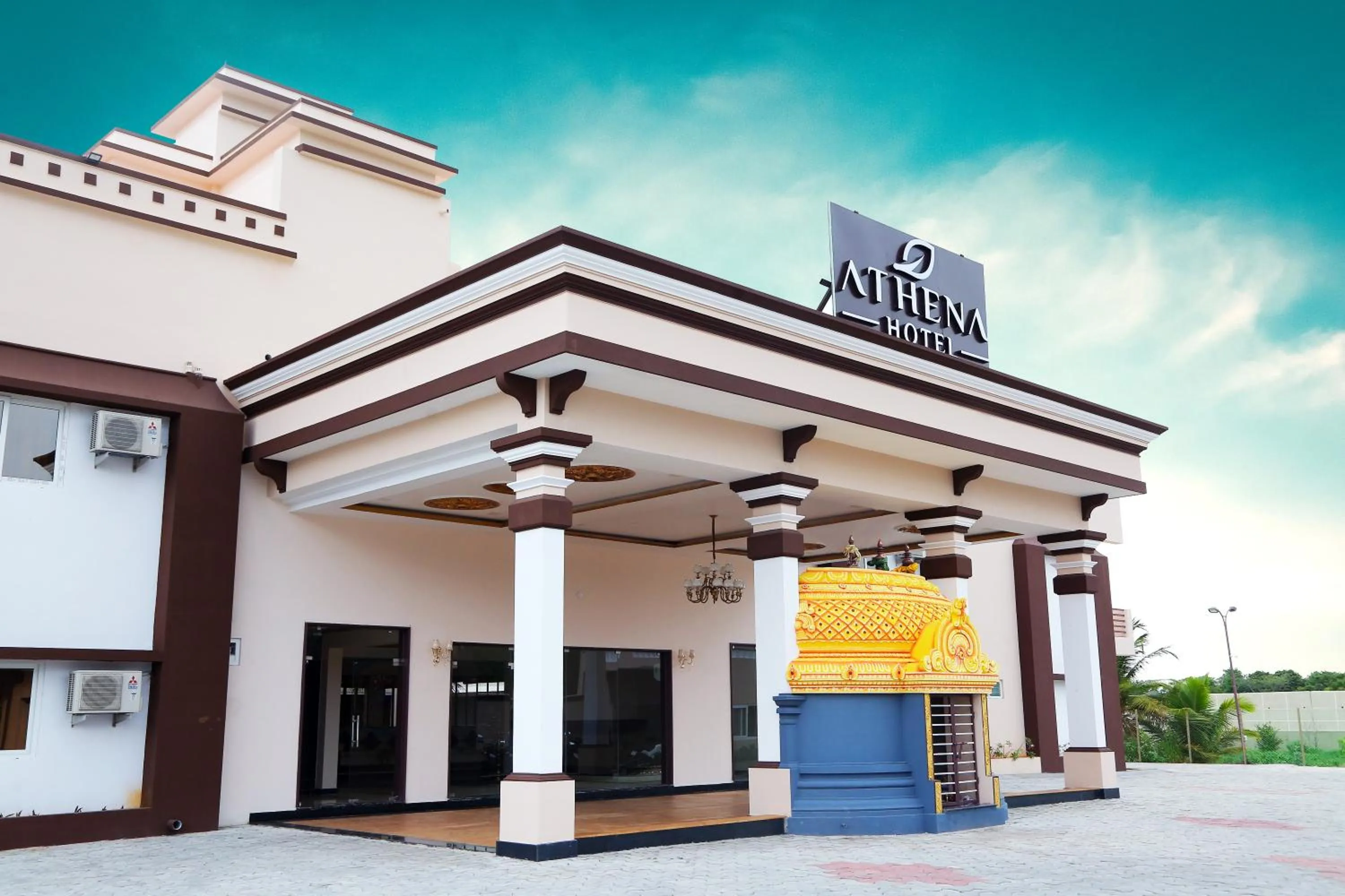 Facade/entrance in Athena Hotel