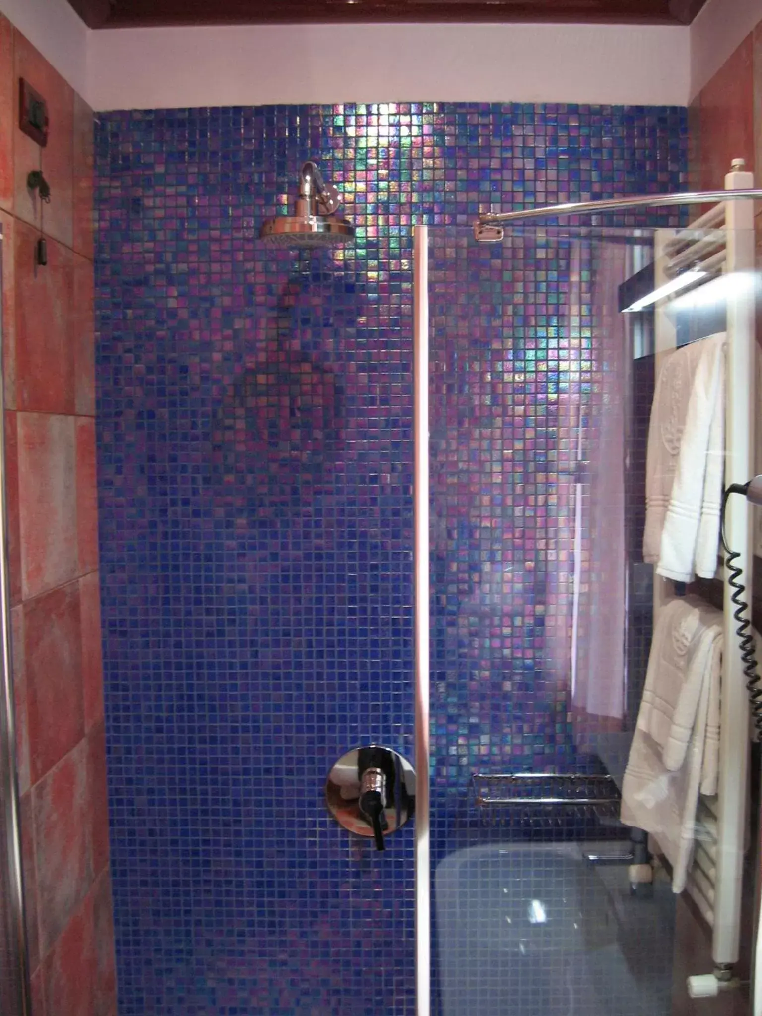 Shower, Bathroom in Hotel La Pioppa