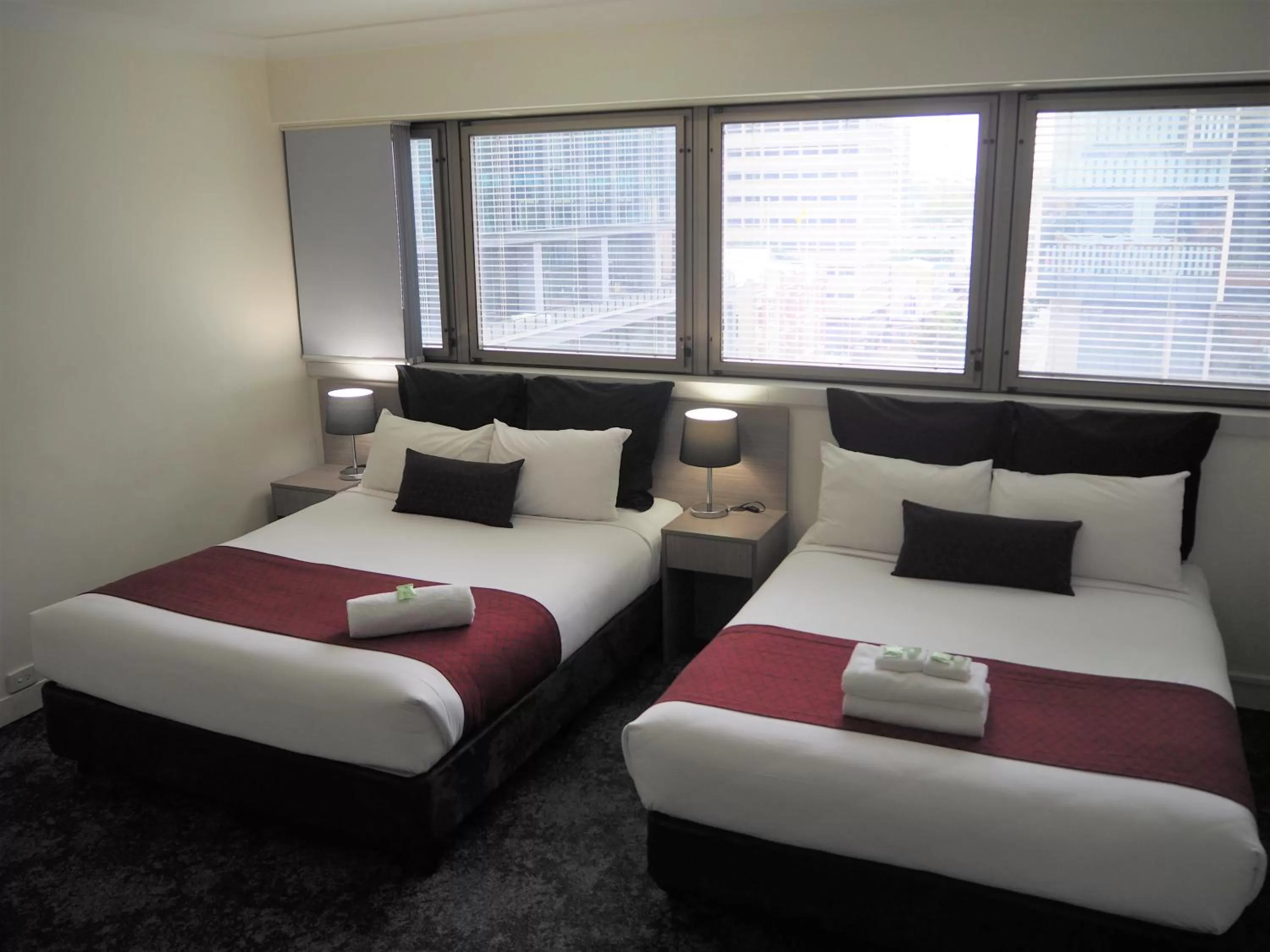 Bedroom, Bed in George Hotel Brisbane, Independent Collection by EVT